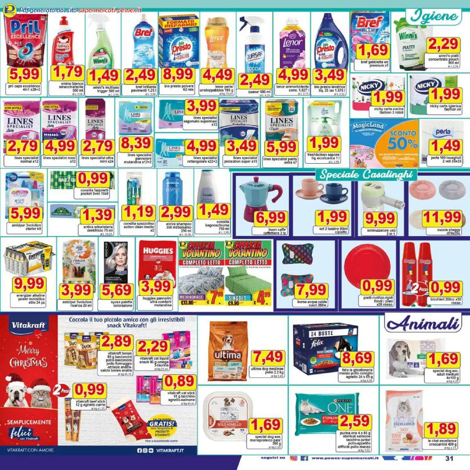 Volantino Pewex del 27.12.2025 | Pagina: 31 | Prodotti: Paté, Sapone, Tacchino, USB