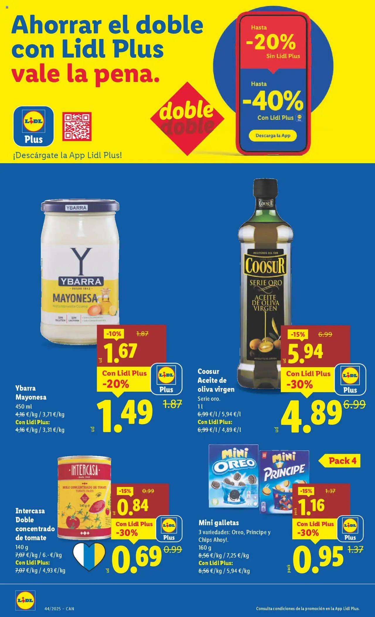 Lidl - Canarias │ válido desde el 27.10.2025 | Página: 12 | Productos: Aceite, Galletas, Aceite de oliva, Οθόνη προβολής