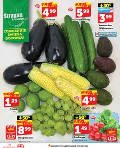 Topaz Gazetka od 07.08.2025 | Strona: 10 | Produkty: Limonka, Winogrono, Kukurydza, Ogórek szklarniowy