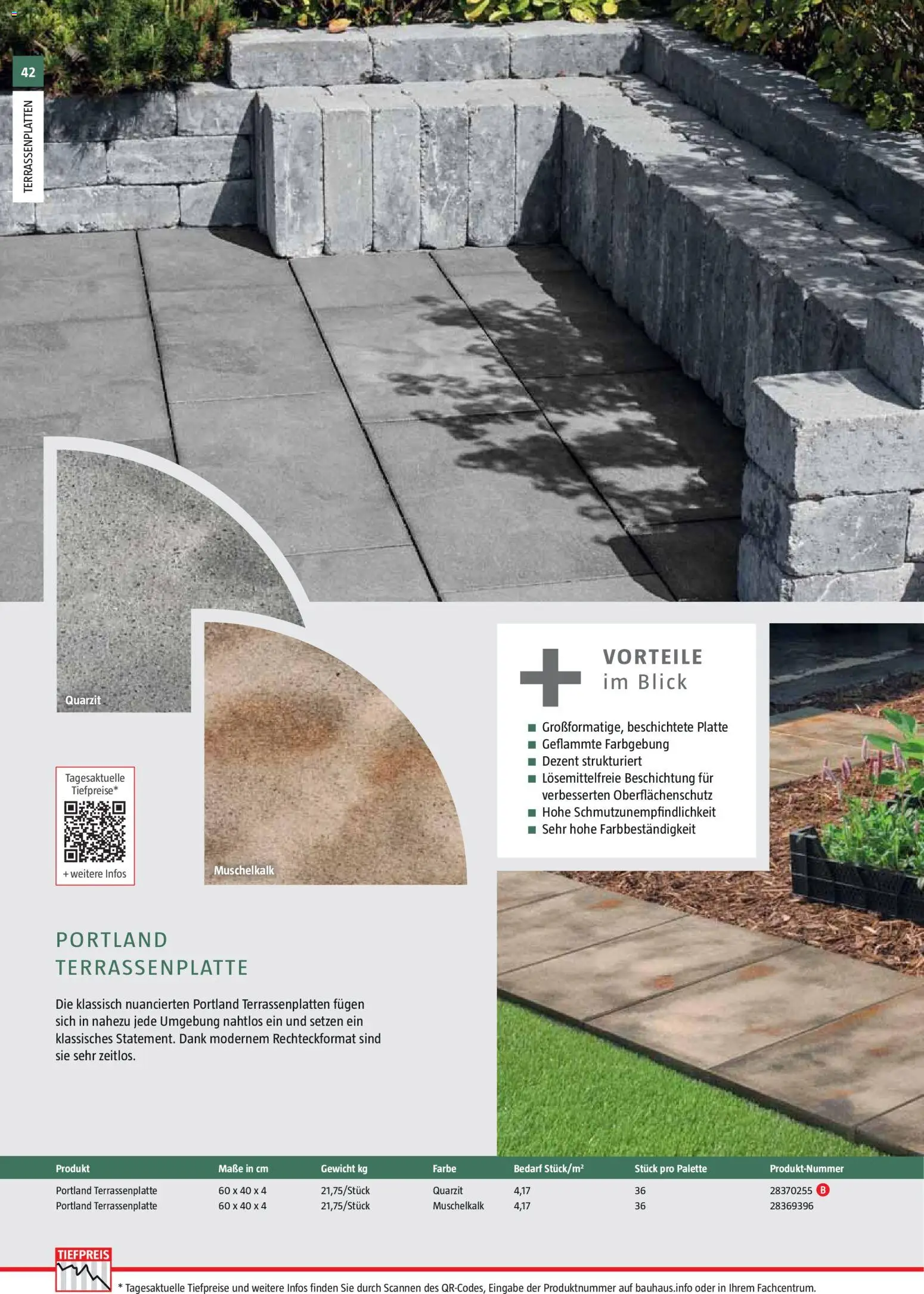 Bauhaus Gartenbaumaterialien 2026 – gültig ab 02.03.2026 | Seite: 42 | Produkte: Gewicht