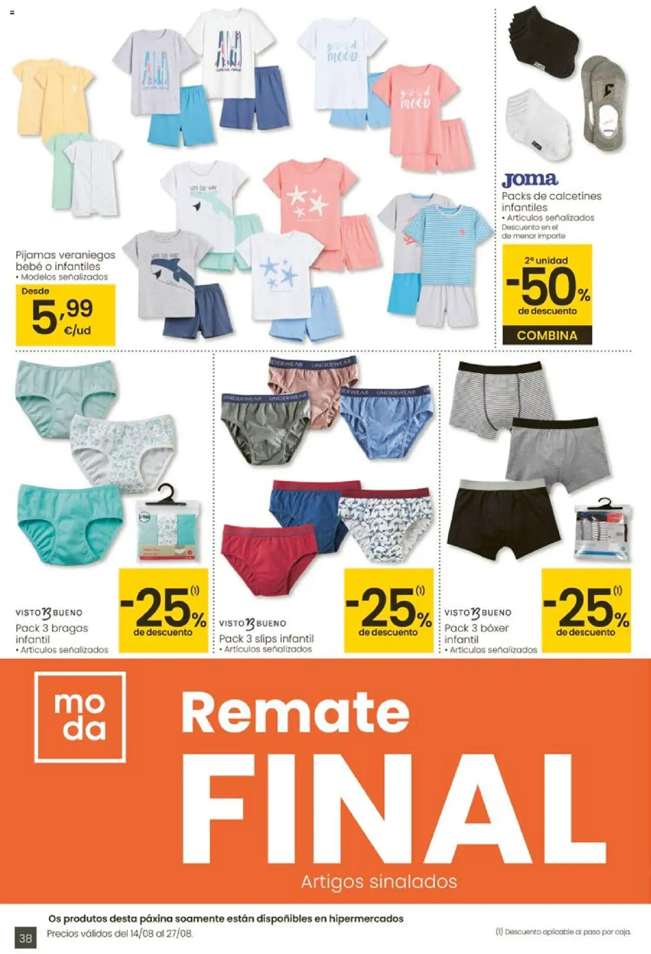 Eroski - Ofertons para conquistarte │ válido desde el 14.08.2025 | Página: 38 | Productos: Bragas