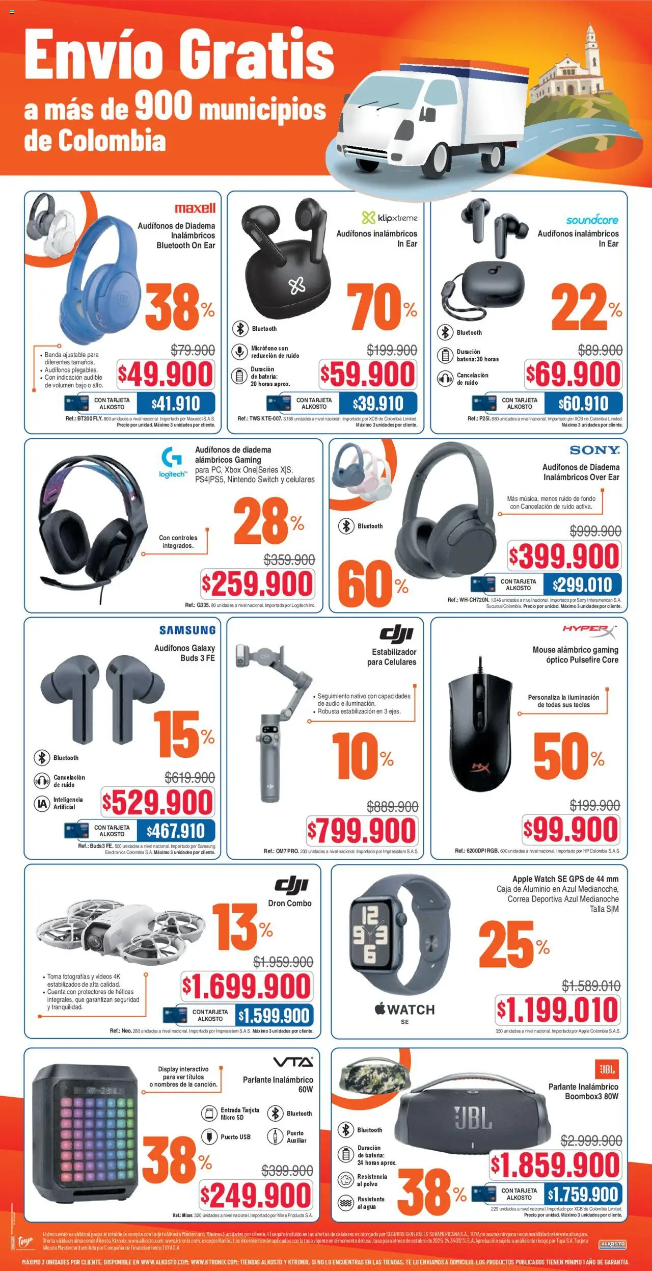Alkosto - Hot Sale │ válido desde el 16.10.2025 | Página: 6 | Productos: Nintendo, Apple, Galette de chaise, Caja