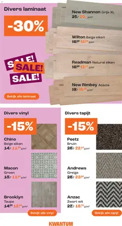 Kwantum - Folder - Voorbeeld van een folder van Kwantum, geldig van 15.12.2025 | Pagina: 20 | Producten: Tapijt