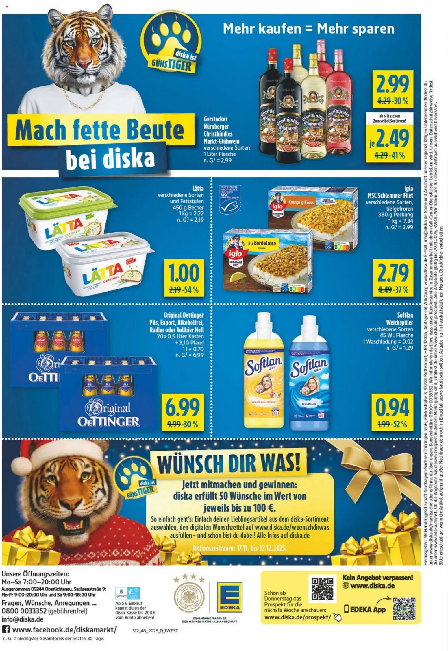 Diska - Diska Angebote Bayern KW48 – gültig ab 24.11.2025 | Seite: 12 | Produkte: Orchidee, Radler, Weichspüler, Lätta