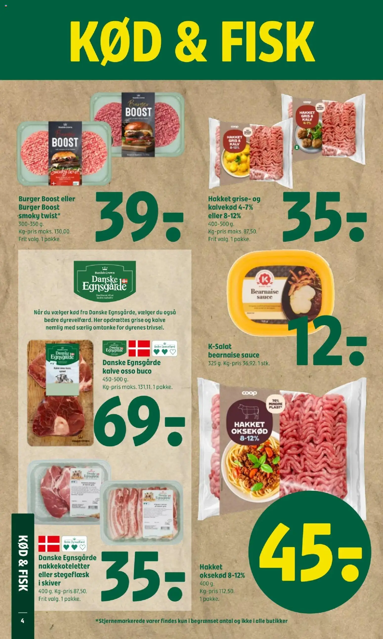 Coop 365 tilbudsavis – gyldig fra 20.11.2025 | Side: 4 | Produkter: Fisk, Oksekød