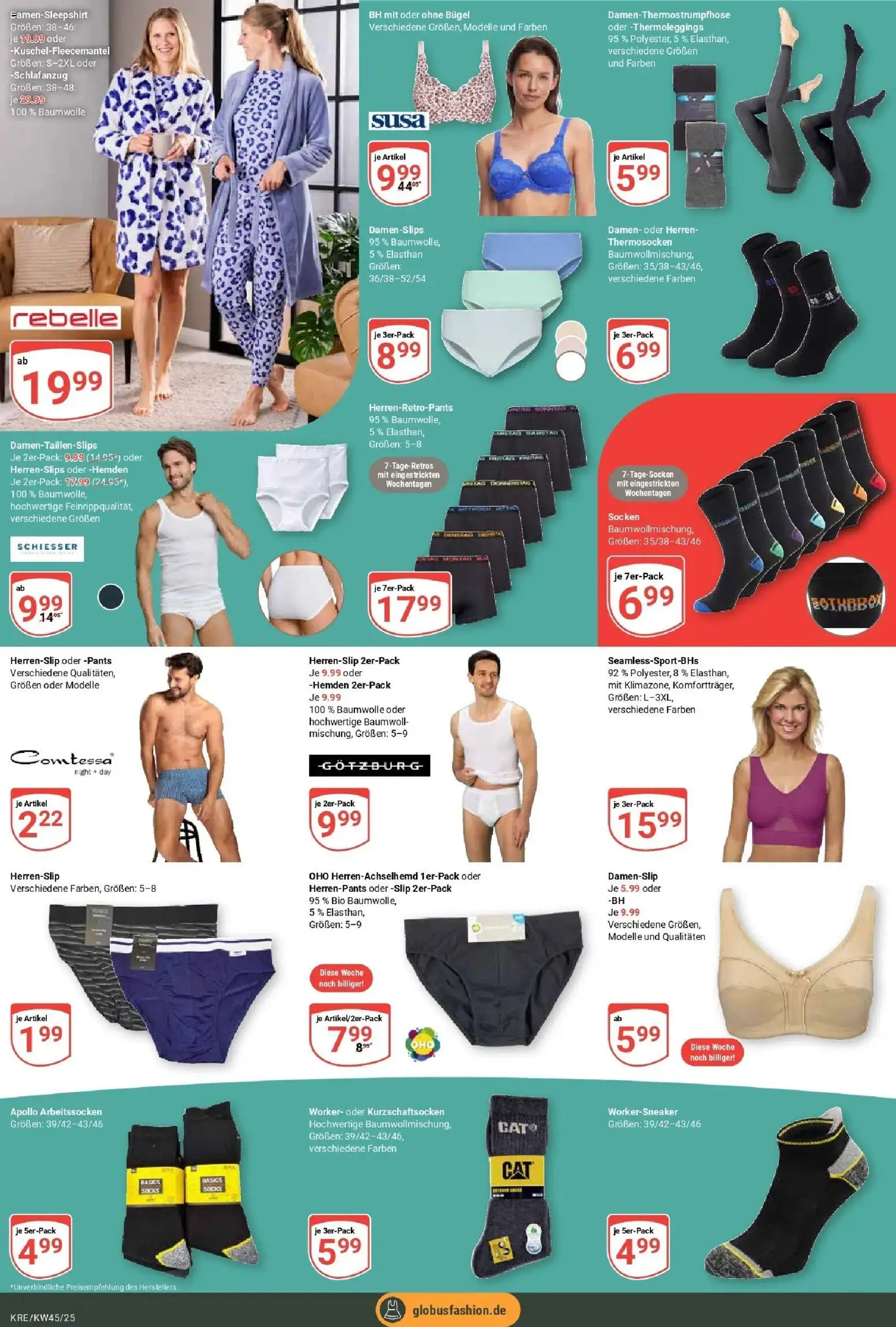 Globus prospekt Krefeld	 – gültig ab 02.11.2025 | Seite: 28 | Produkte: BH, Socken, Slip