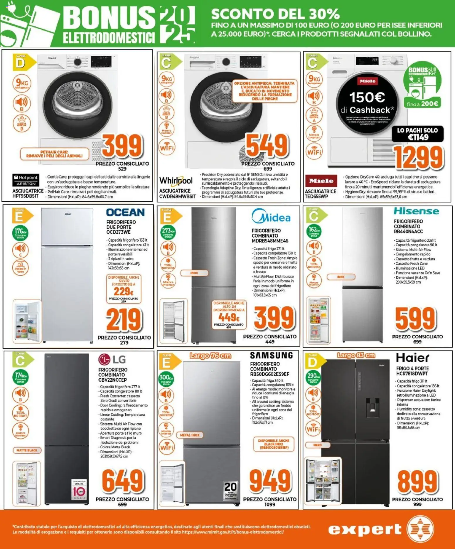 Volantino Expert del 27.12.2025 | Pagina: 3 | Prodotti: Ripiano, Frutta, Frigorifero, Frigorifero combinato