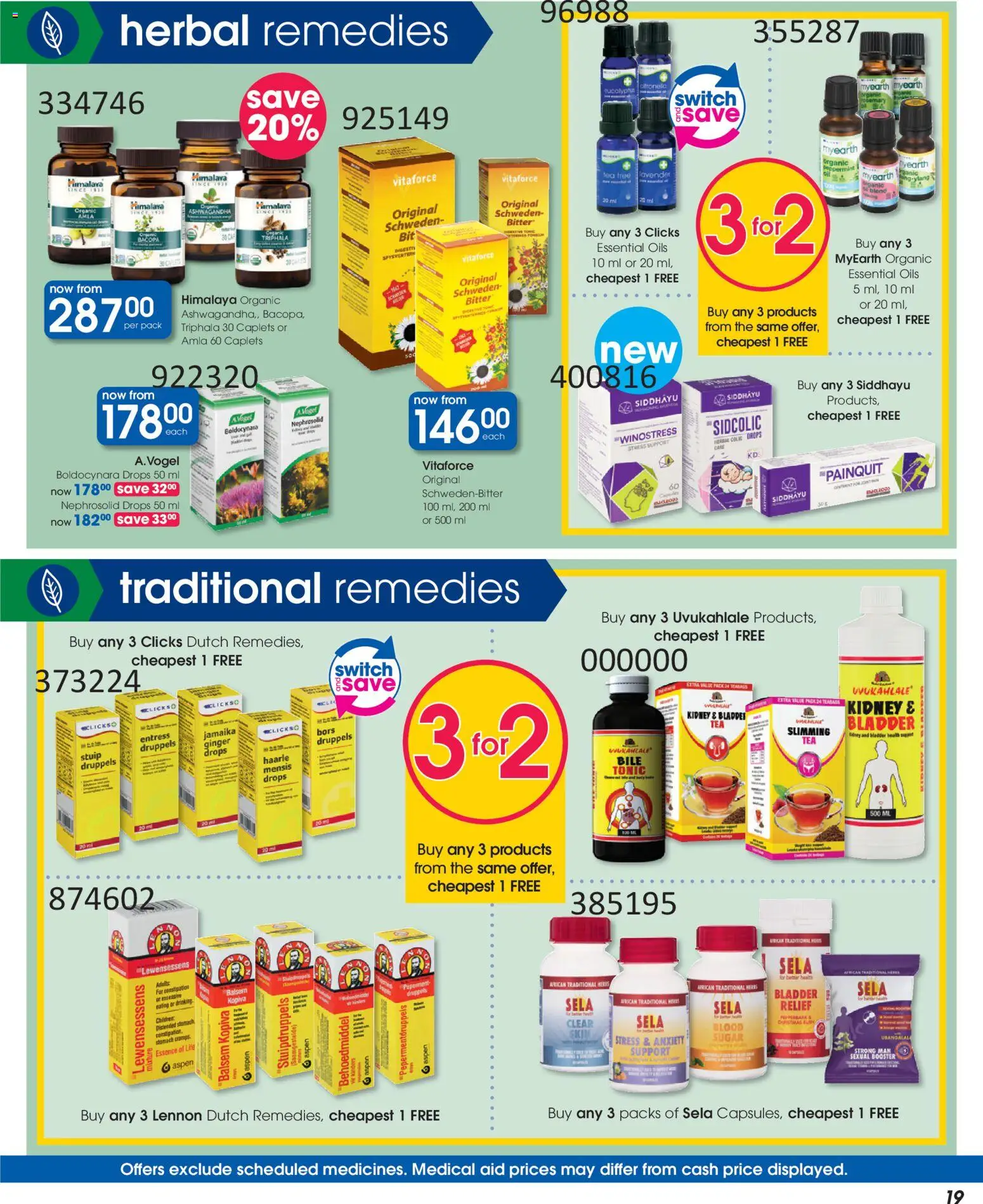 New Clicks catalogue – valid from 30.12.2025 | Page: 19 | Products: Tonic, Switch, Tea, Sugar