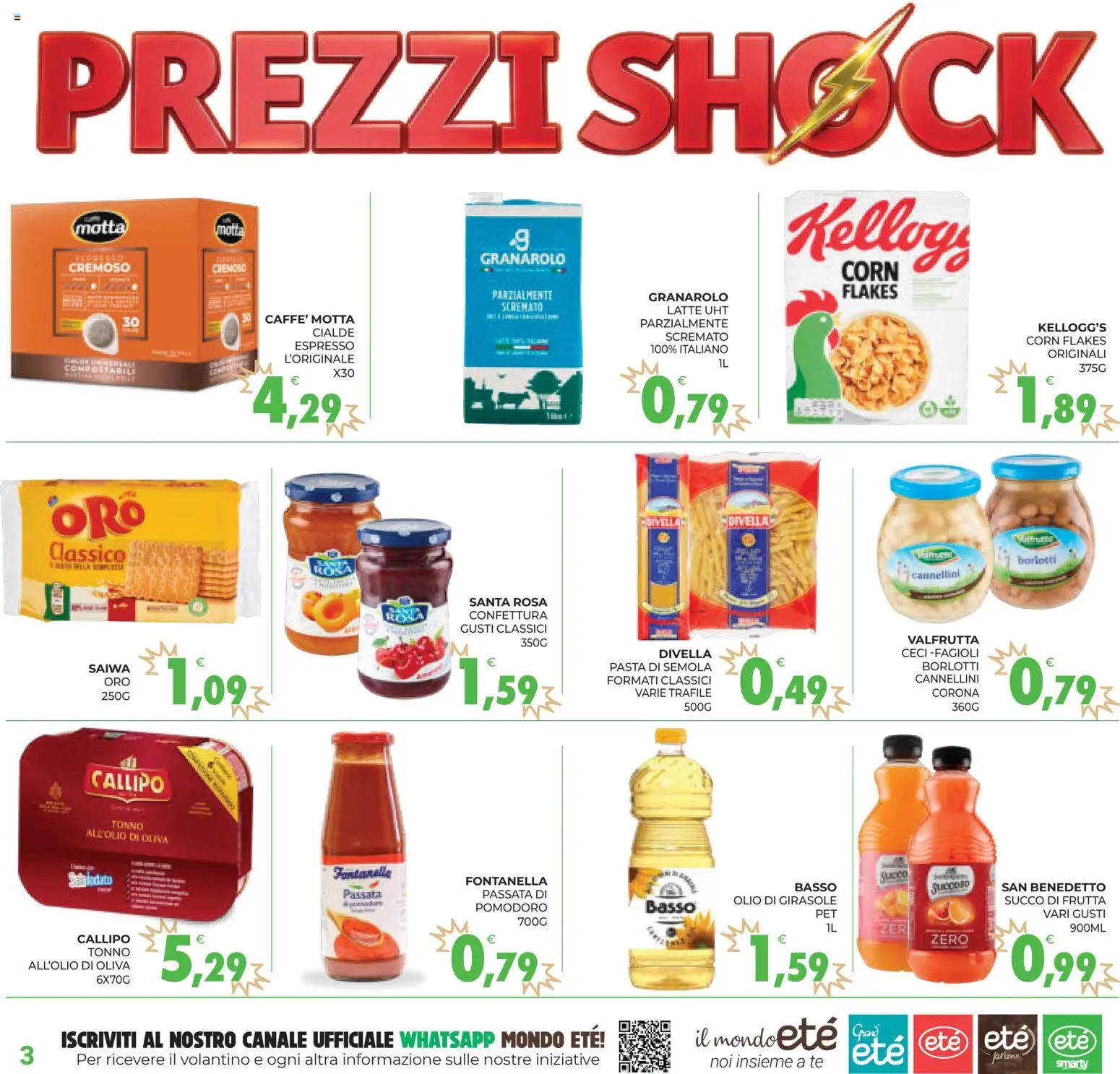 Volantino Eté del 07.04.2026 | Pagina: 3 | Prodotti: Frutta, Pomodoro, Latte, Tonno