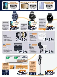 Volantino Unieuro del 08.09.2025 | Pagina: 5 | Prodotti: Climatizzatore, Acqua, Batteria, Samsung
