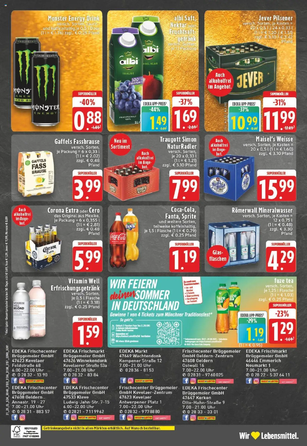 Edeka prospekt Emmerich	 - gültig ab dem 27.07.2025 | Seite: 24 | Produkte: Coca cola, Sprite, Energy, Fruchtsaft