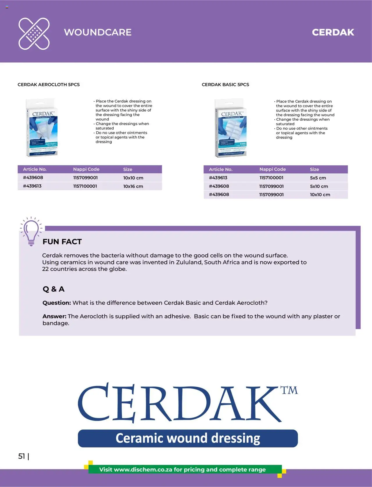 Dis-Chem - HomeCare Catalogue │ valid from 01.01.2025 | Page: 54 | Products: Cover, Dressing, Plaster