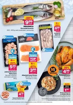 Mercator katalog akcije – veljaven od 02.04.2026 | Stran: 7 | Izdelki: Lignji, Kozice, Losos, Rižota