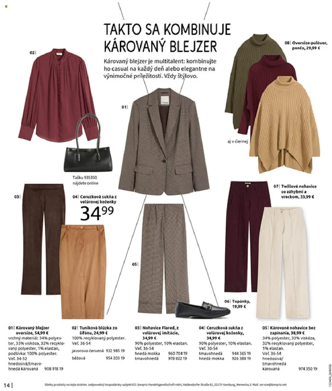 Nové Bonprix akcie – leták je platný od 14.10.2025 | Strana: 16 | Produkty: Nohavice