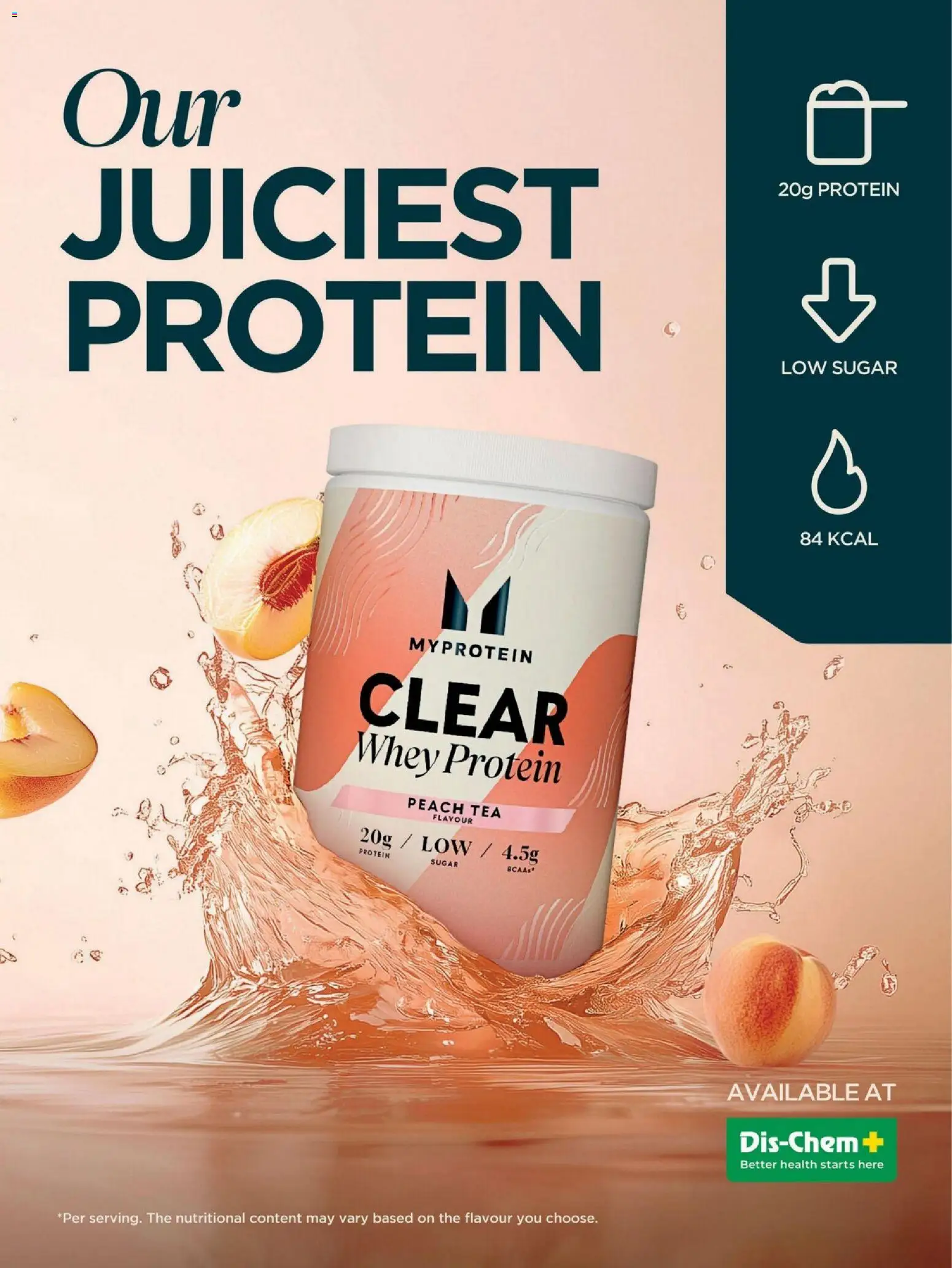 New Dis-Chem catalogue – valid from 26.11.2025 | Page: 123 | Products: Detergente líquido, Tea, Sugar, Peach