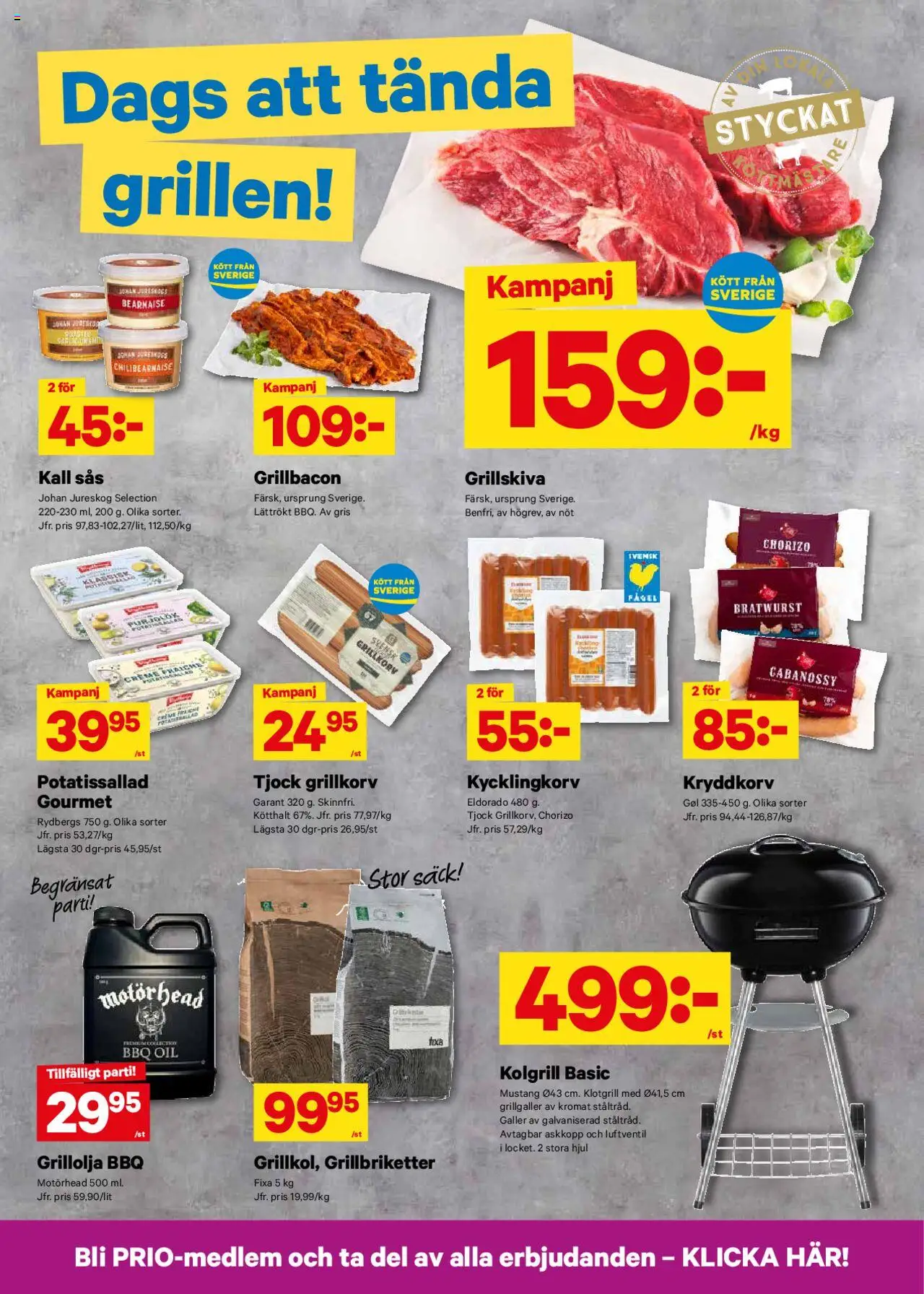City Gross reklamblad aktuell från 28.07.2025 | Sida: 9 | Produkter: Kolgrill, Galler, Creme fraiche, Chorizo