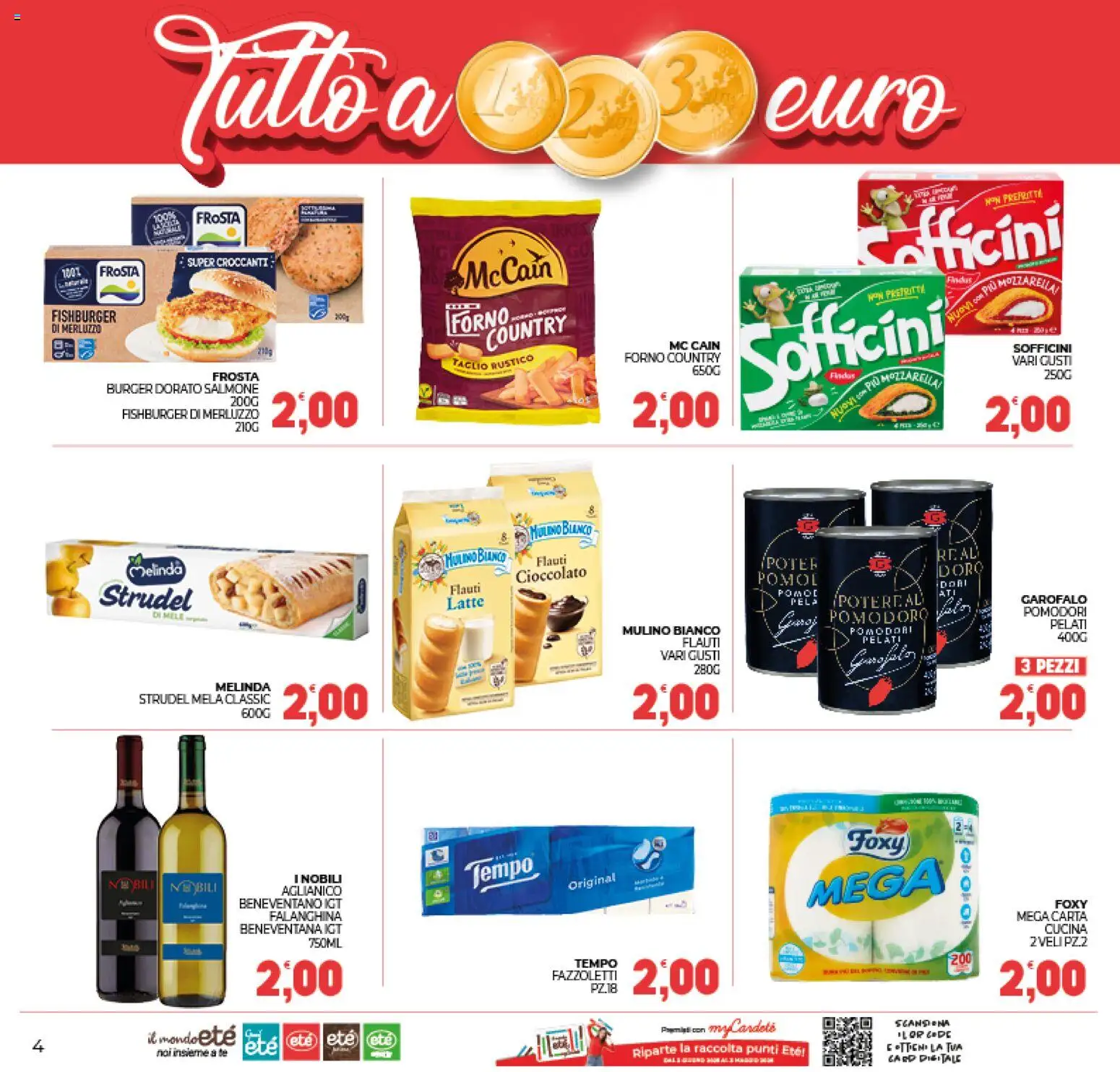Volantino Eté del 07.01.2026 | Pagina: 4 | Prodotti: Salmone, Tè, Fazzoletti, Pomodoro