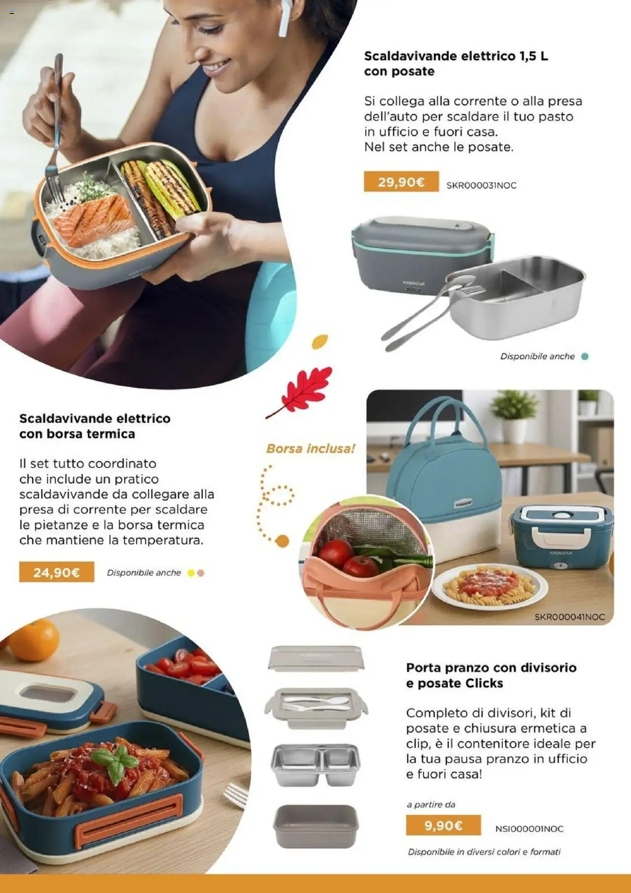 Volantino Kasanova del 16.09.2025 | Pagina: 11 | Prodotti: Posate, Borsa termica, Contenitore, Presa