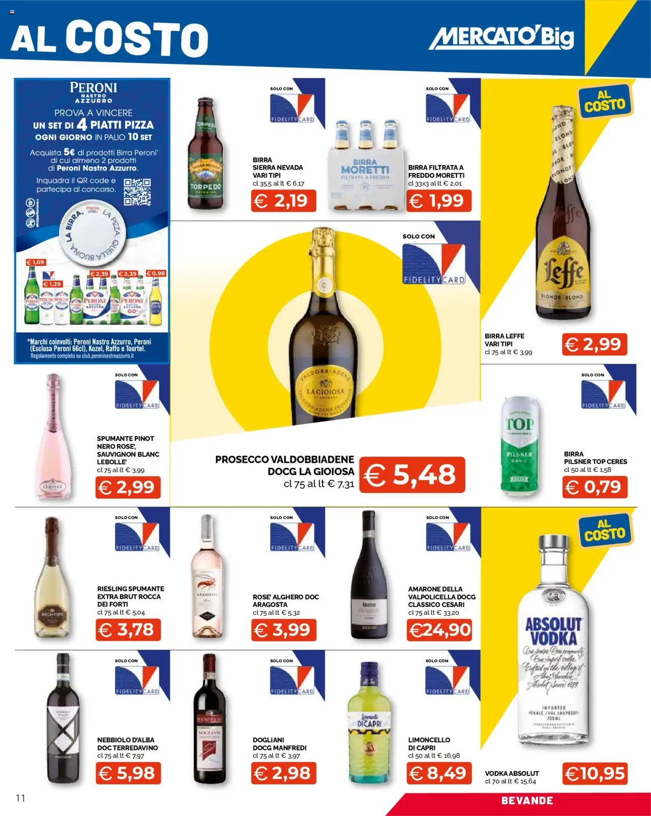 Volantino Mercatò del 25.08.2025 | Pagina: 11 | Prodotti: Birra, Ceres, The, Limoncello