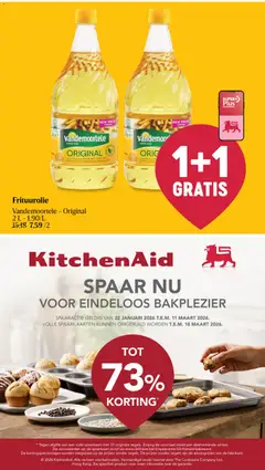 Frituurolie Vandemoortele - Original, Frying oil, 2 L bottle. - Voorbeeld van een folder van Delhaize, geldig van 22.01.2026 | Pagina: 26