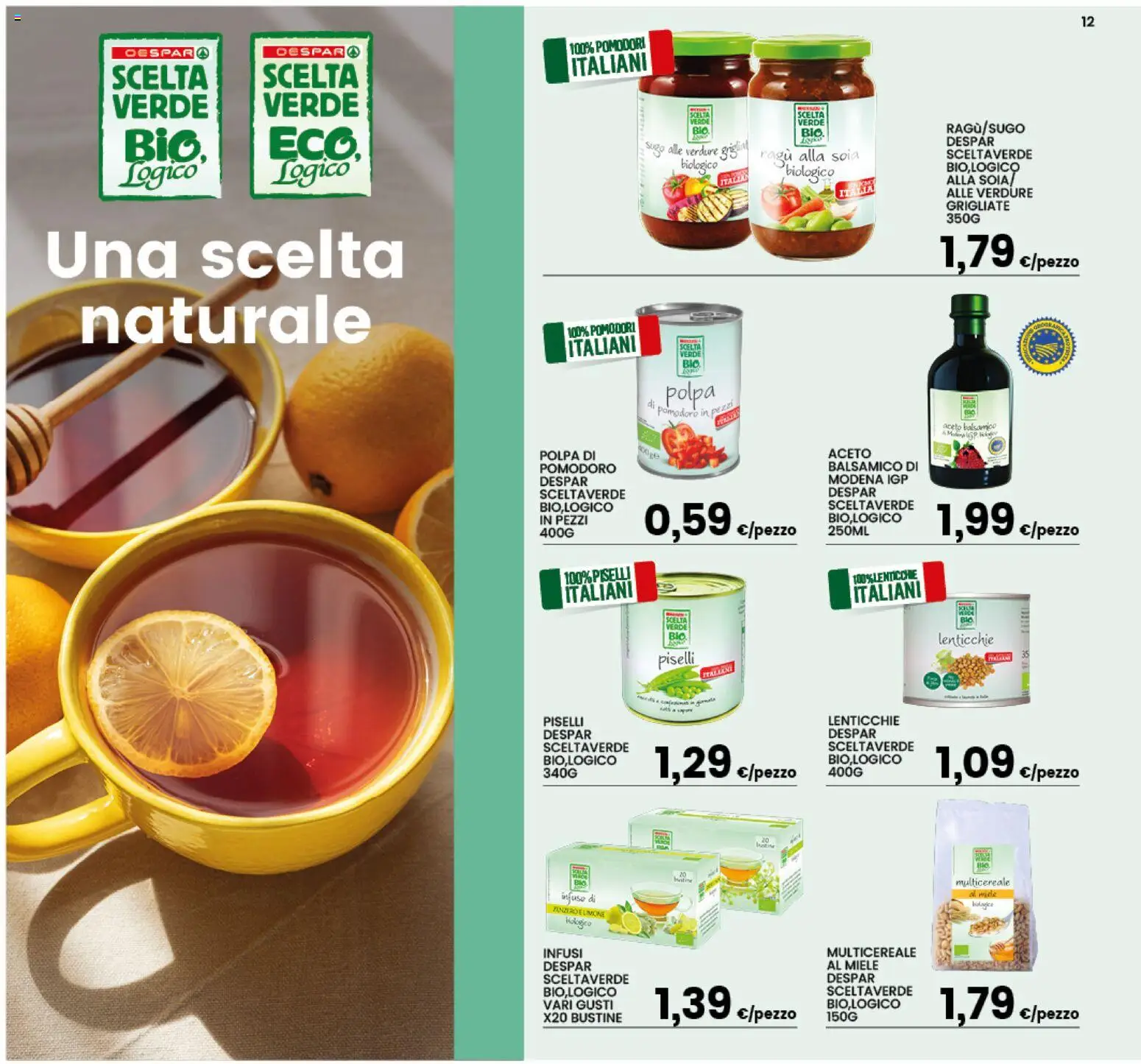 Volantino Interspar del 23.02.2026 | Pagina: 12 | Prodotti: Lenticchie, Pomodoro, Ragú, Miele