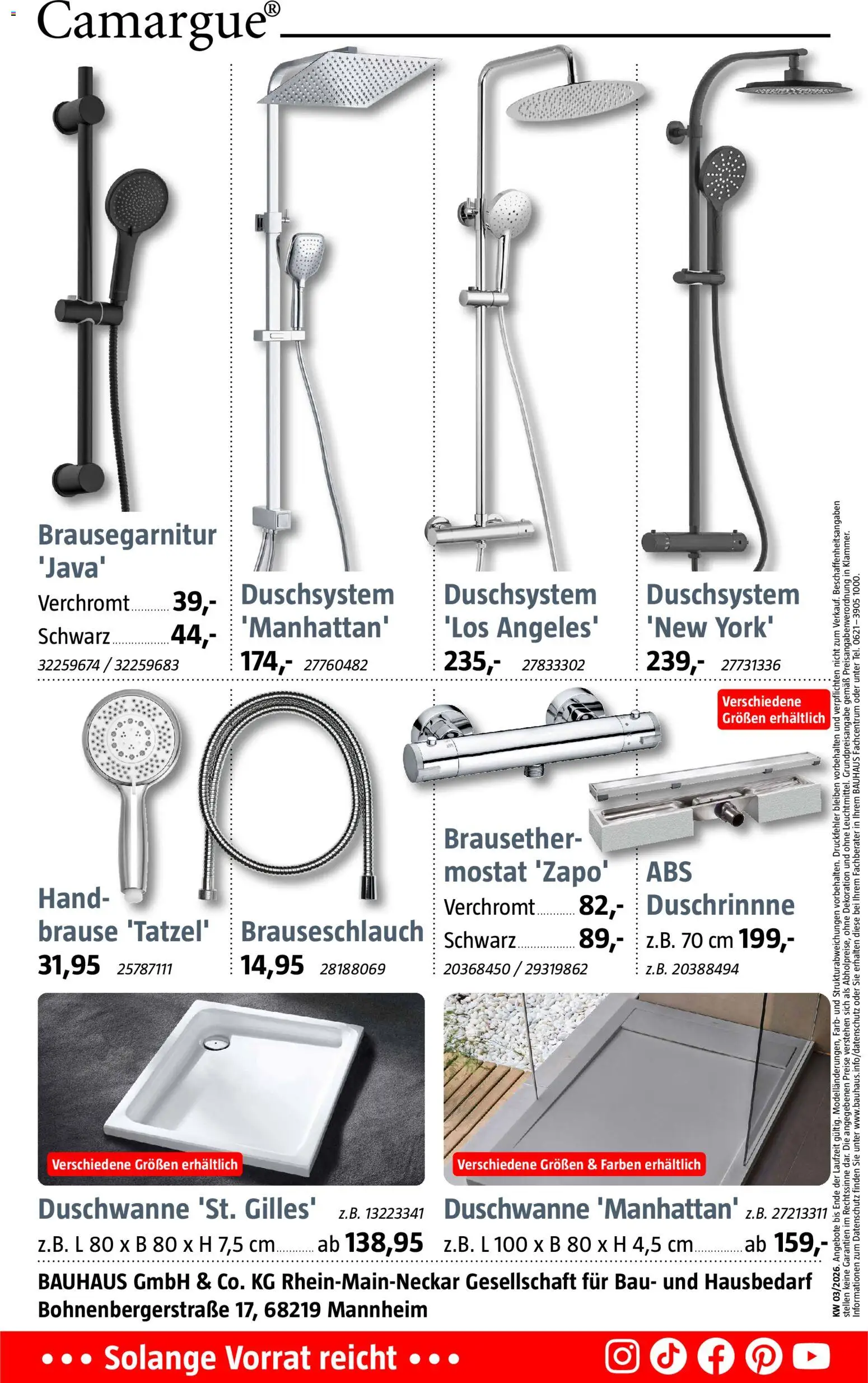 Bauhaus Prospekt Duschen Spezial – gültig ab 10.01.2026 | Seite: 6