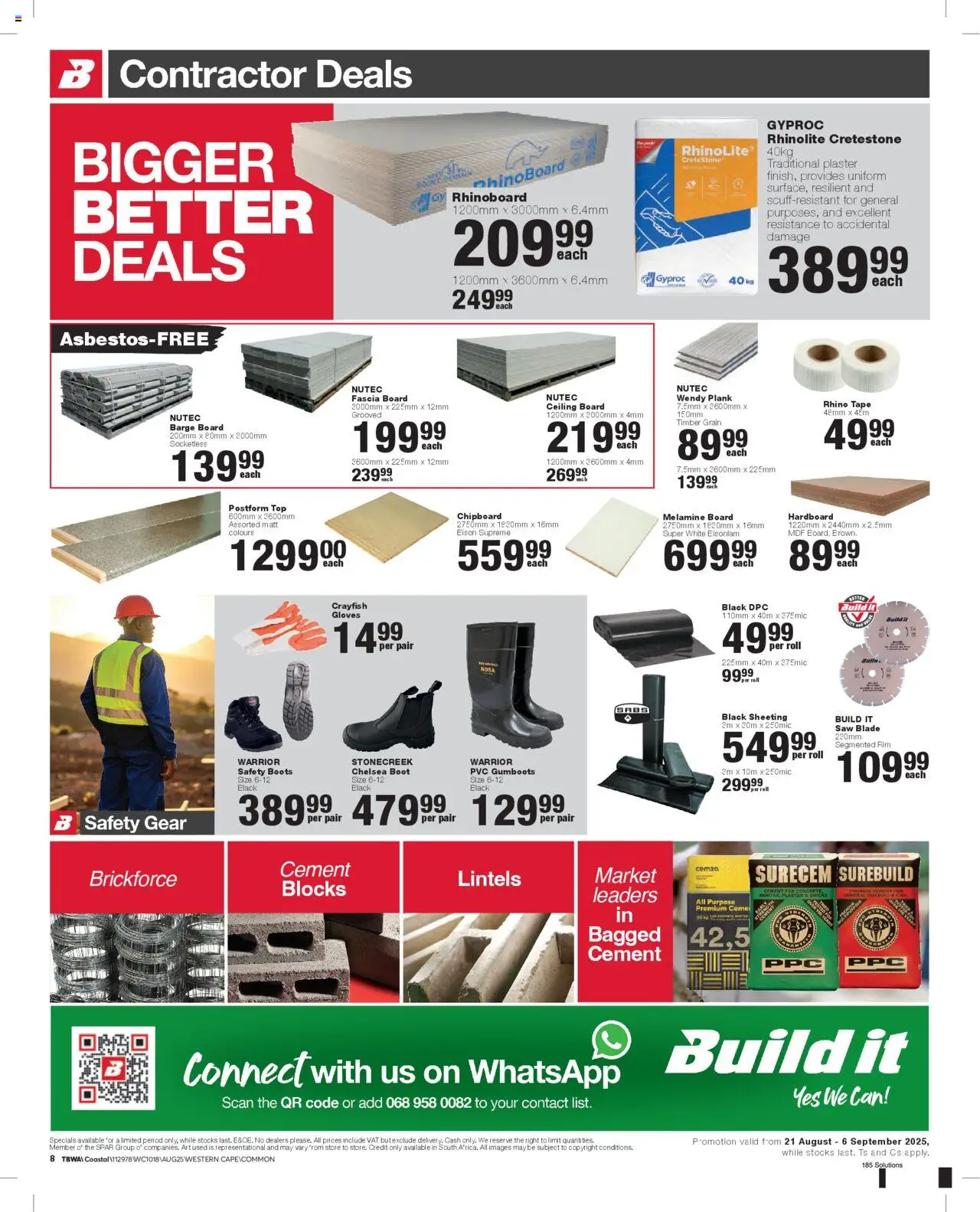 Build It - Western Cape - Weekly Specials │ valid from 21.08.2025 | Page: 8 | Products: Gloves, Art, Plaster, Tape