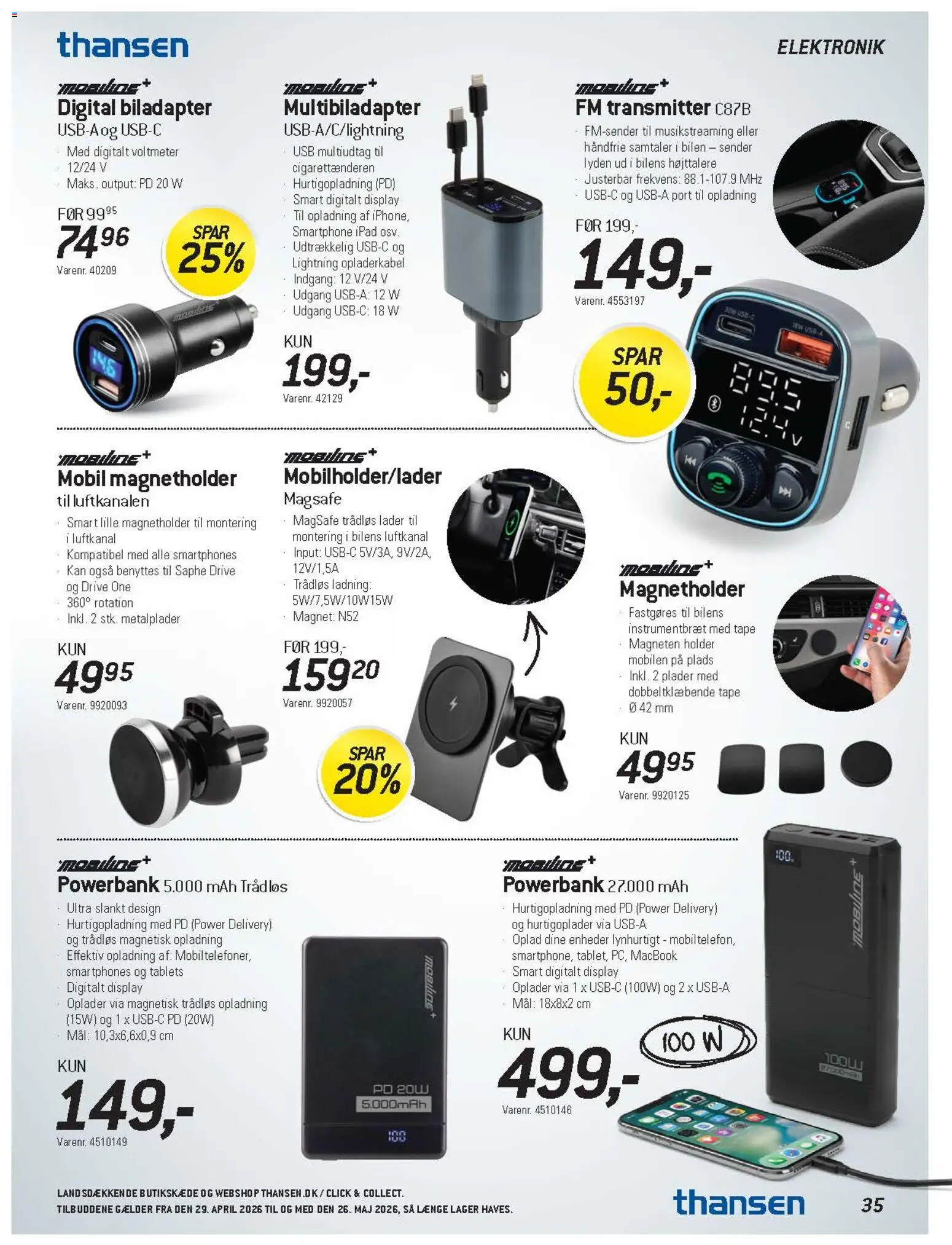 Thansen tilbudsavis – gyldig fra 29.04.2026 | Side: 32 | Produkter: Smartphone, Tablets, USB, Magnet