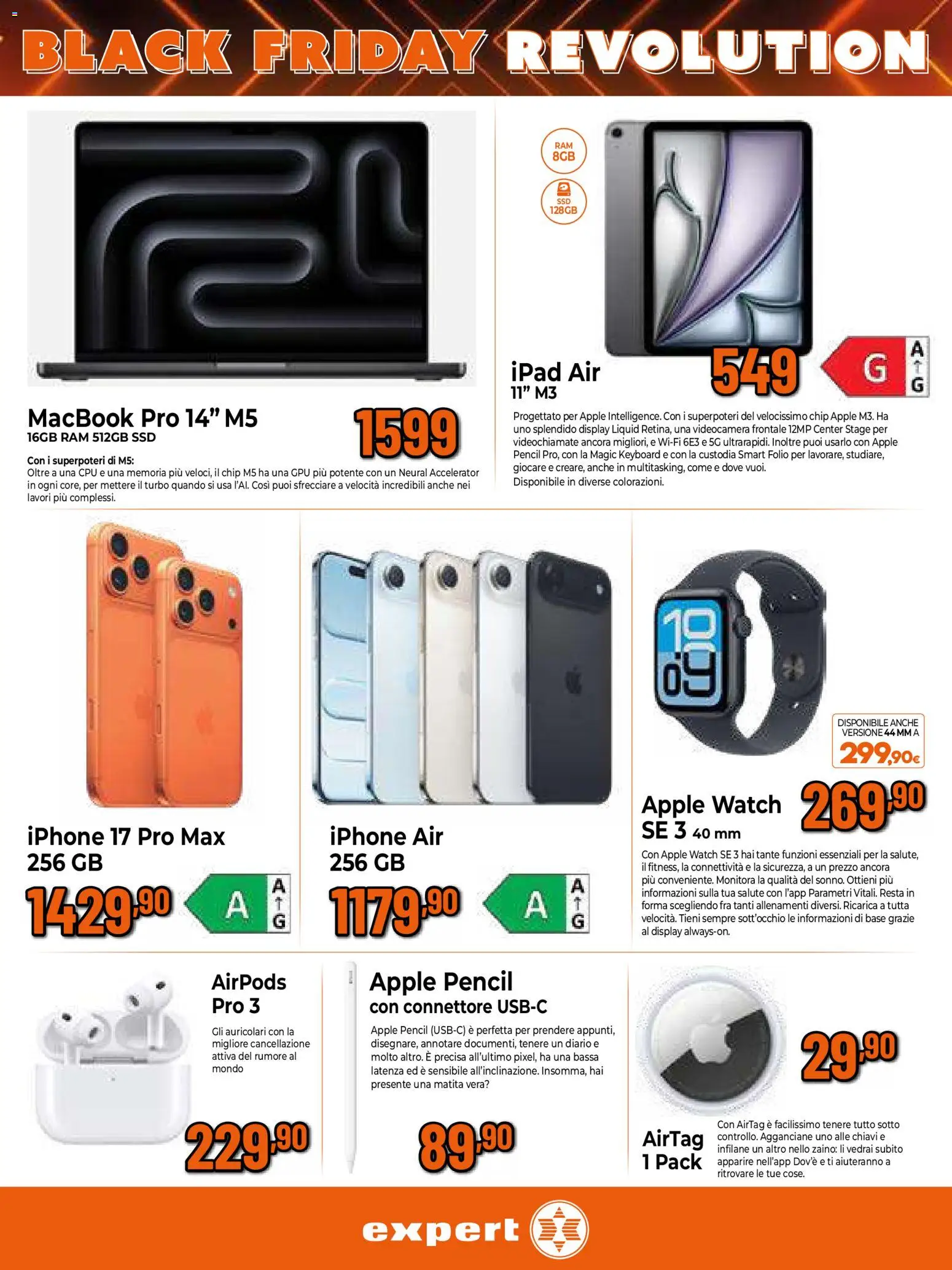 Volantino Iperal del 17.11.2025 | Pagina: 9 | Prodotti: Auricolari, Connettore, Macbook, Airpods