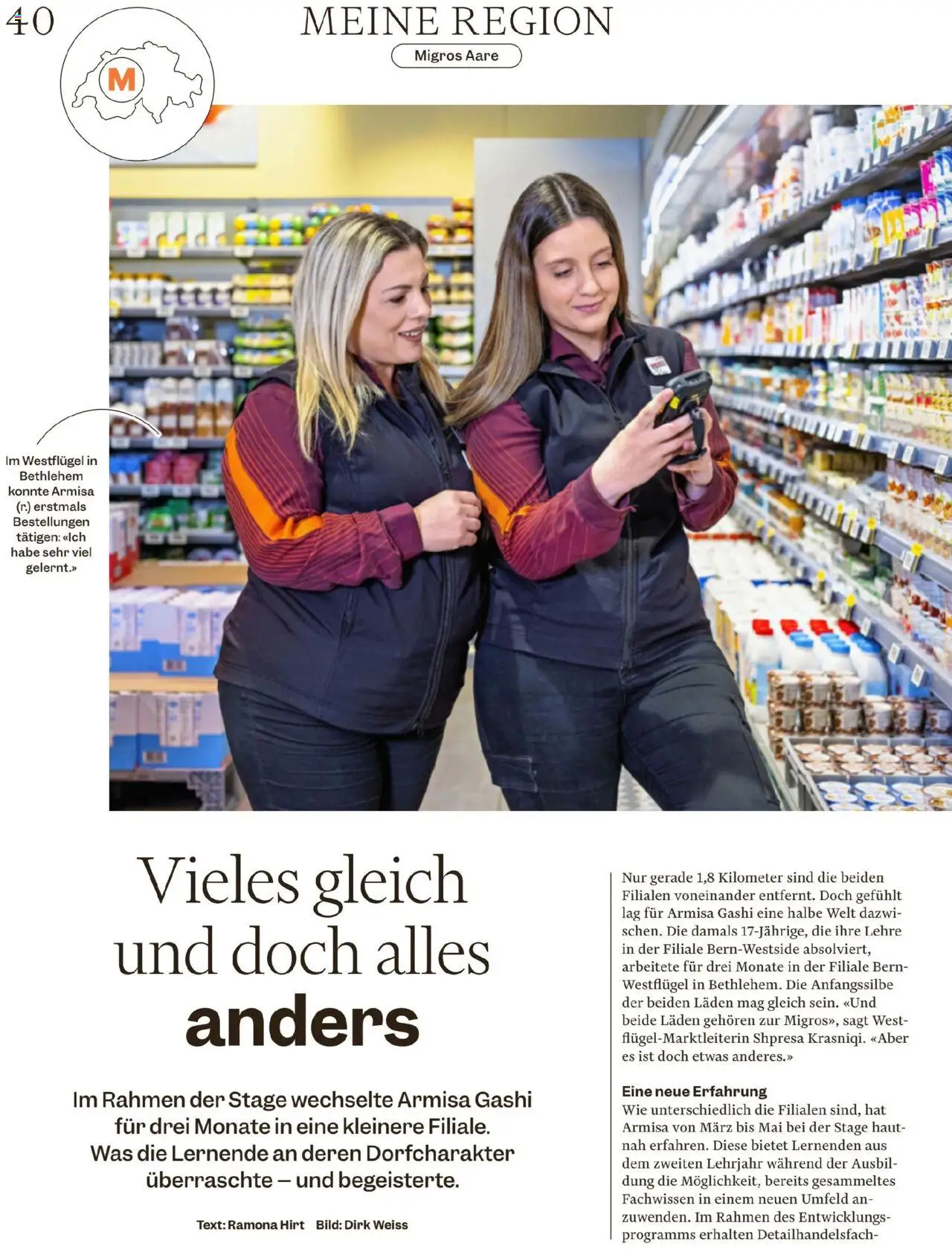 Migros Magazin ab 16.06.2025 | Seite: 40