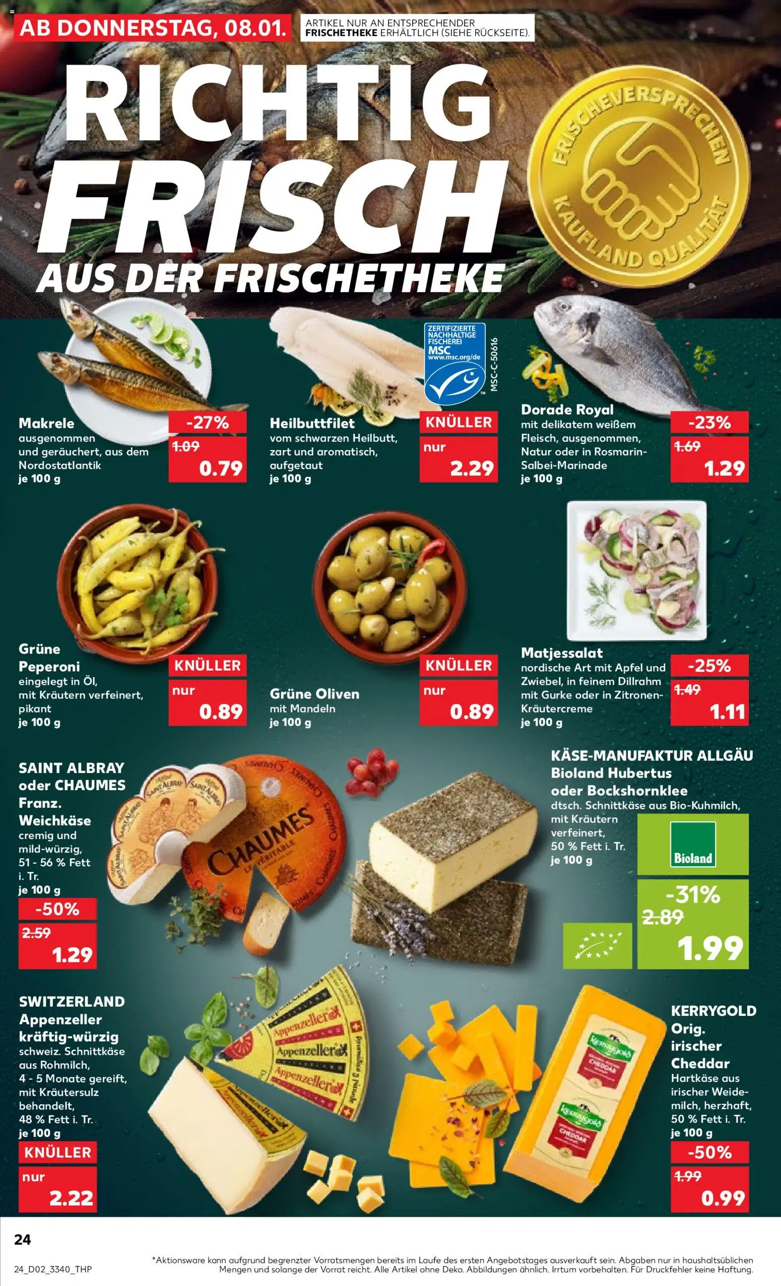 Kaufland prospekt Rostock	 – gültig ab 08.01.2026 | Seite: 24 | Produkte: Dorade, Äpfel, Mandeln, Zitronen