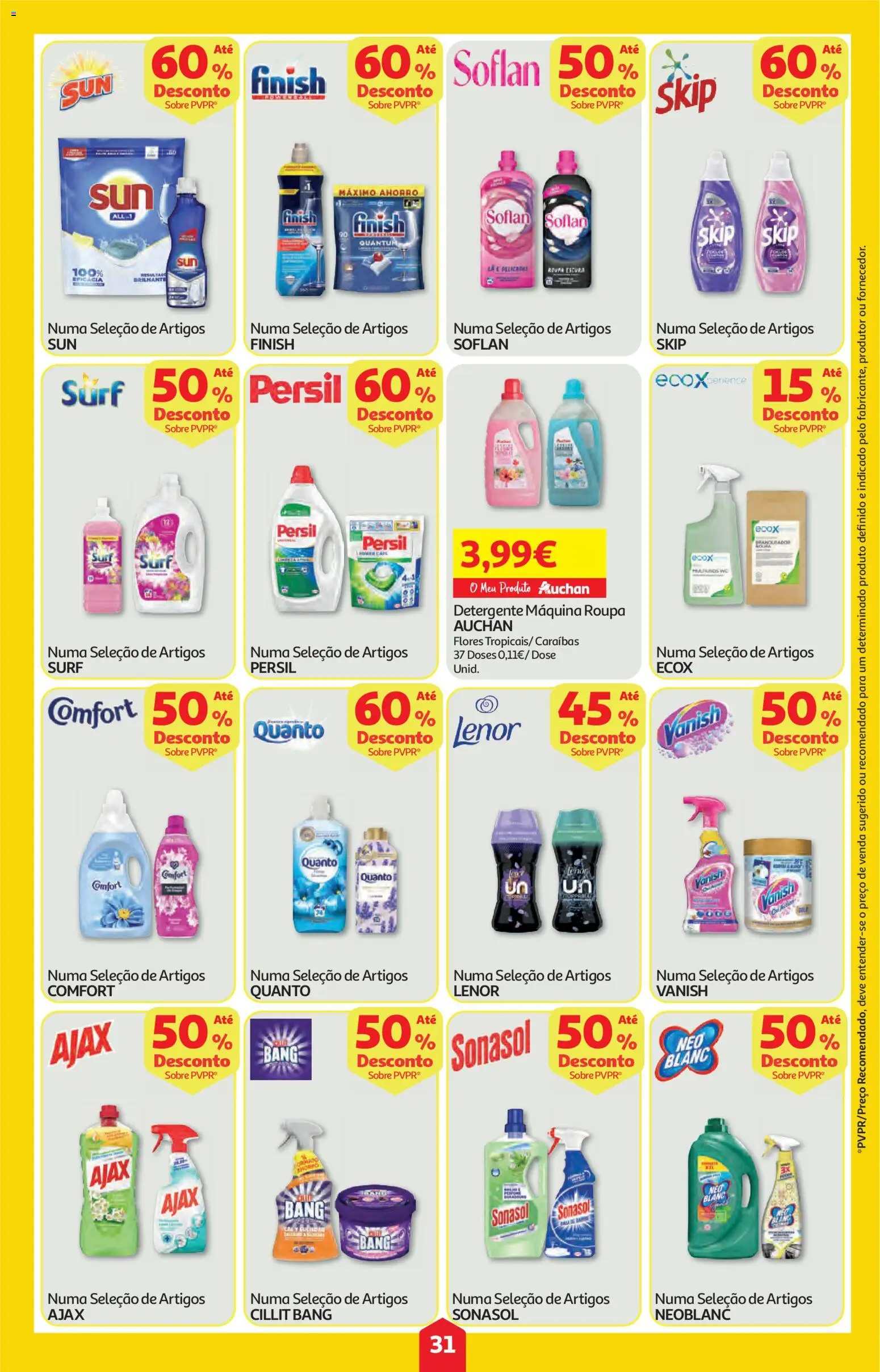 Auchan folheto │ válido de 12.03.2026 | Página: 31 | Produtos: Flores, Detergente, Persil