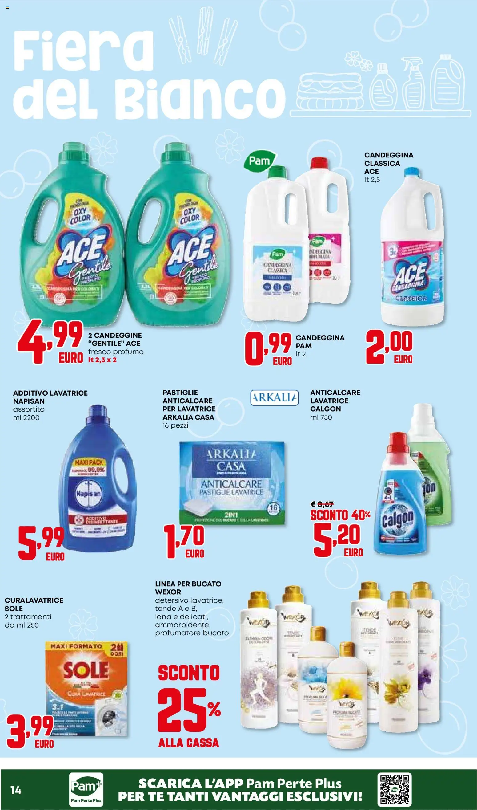Volantino Panorama del 15.01.2026 | Pagina: 14 | Prodotti: Candeggina, Anticalcare, Lavatrice, Profumo
