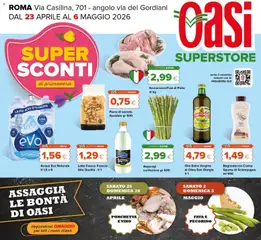 Anteprima del volantino Oasi volantino Superstore Roma valido a partire dal 22.04.2026