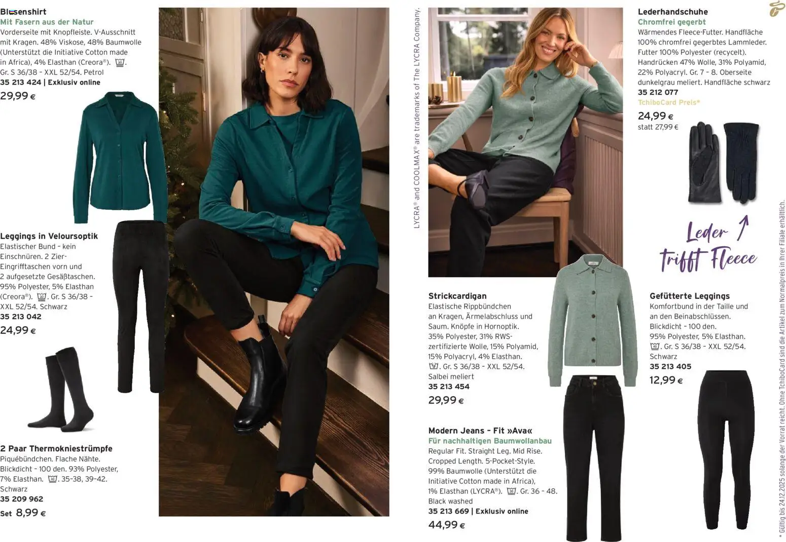 Tchibo Eduscho  Tchibo Magazin gültig ab 19.11.2025 | Seite: 14 | Produkte: Leggings, Jeans