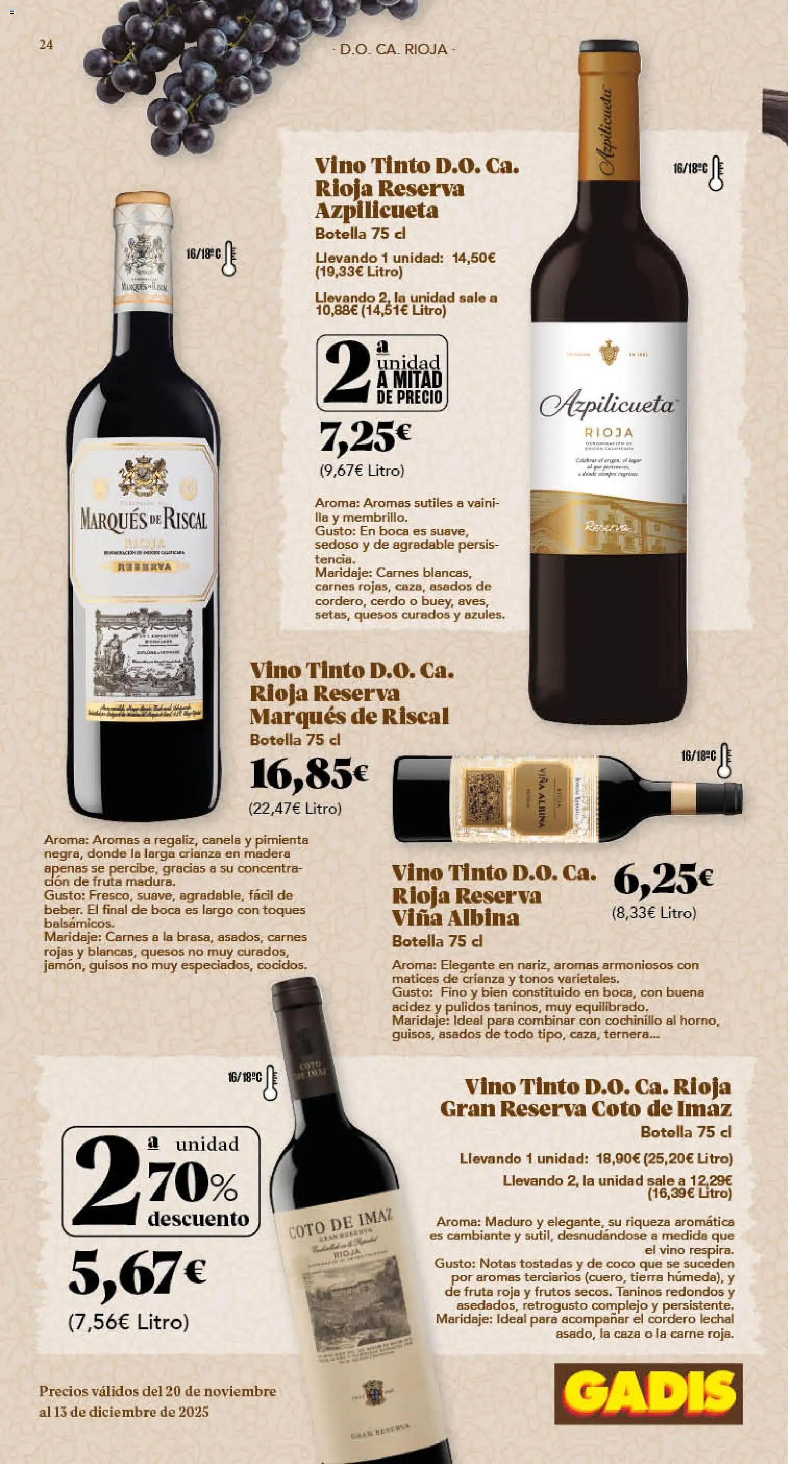 Gadis - folleto │ válido desde el 20.11.2025 | Página: 24 | Productos: Vino, Cerdo, Τυρόπιτα, Φίλτρο καφέ