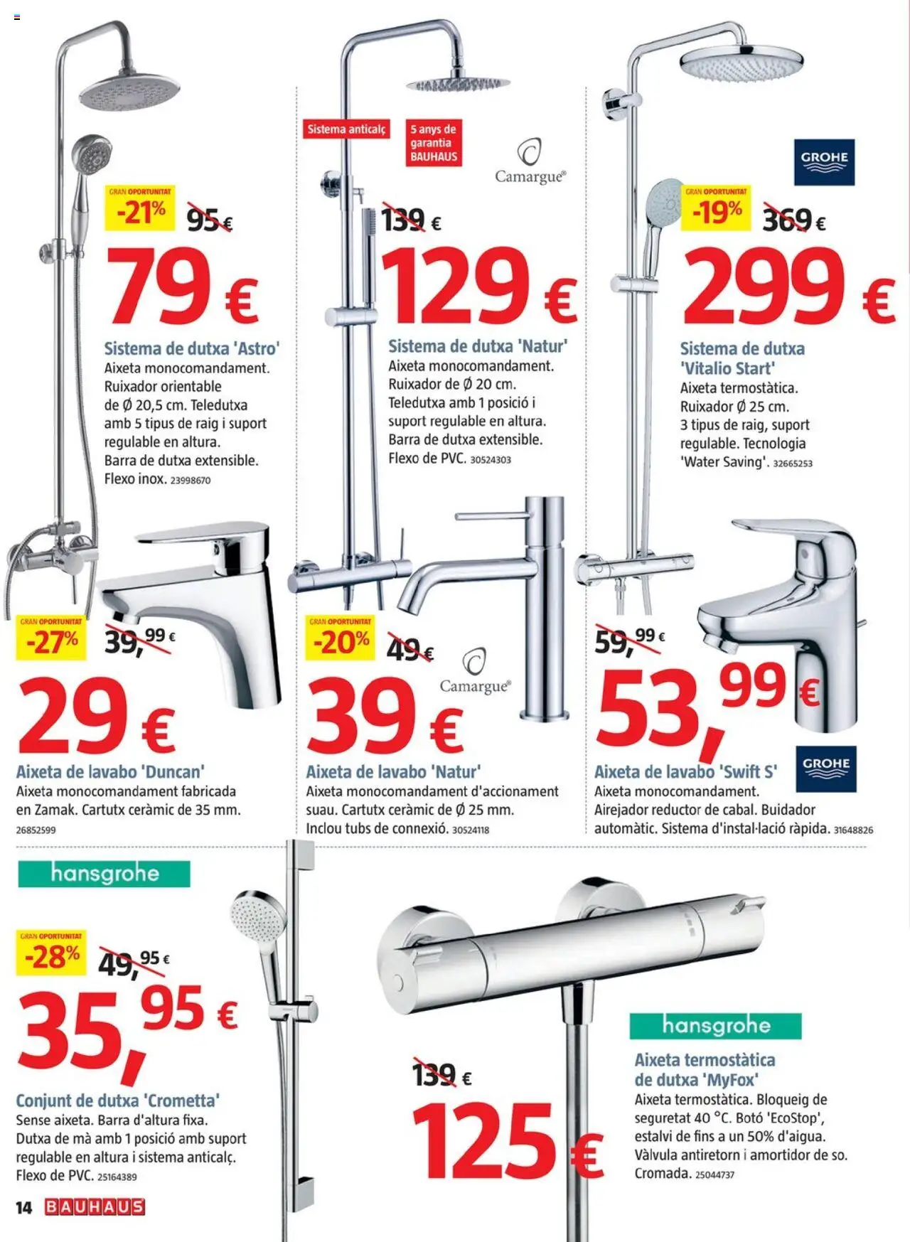 Bauhaus folleto Cat │ válido desde el 25.09.2025 | Página: 14 | Productos: Lavabo