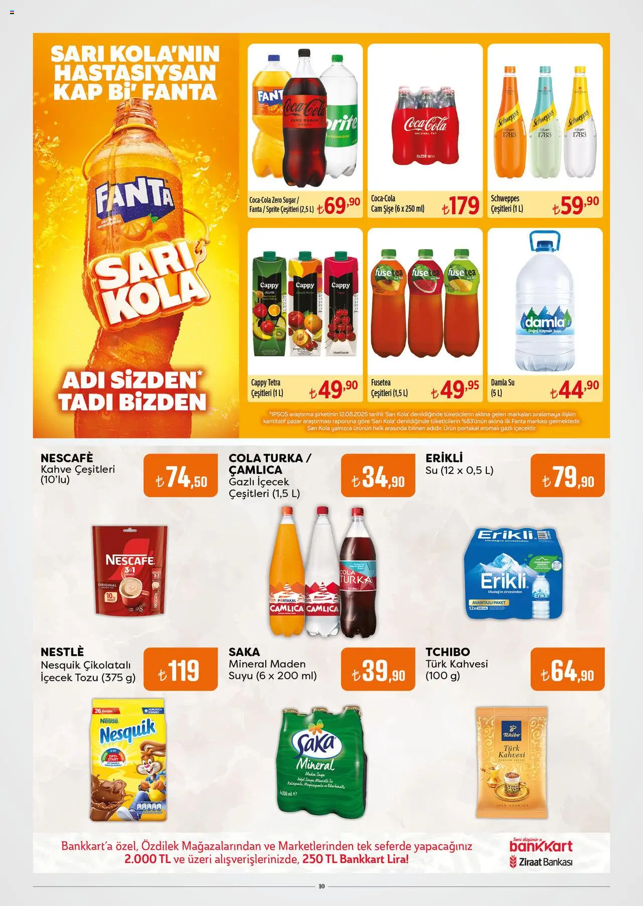 Özdilek Katalog - 08.10.2025 tarihinden itibaren geçerlidir | Sayfa: 10 | Ürünler: Kahve, Portakal, Gazlı içecek, Fanta