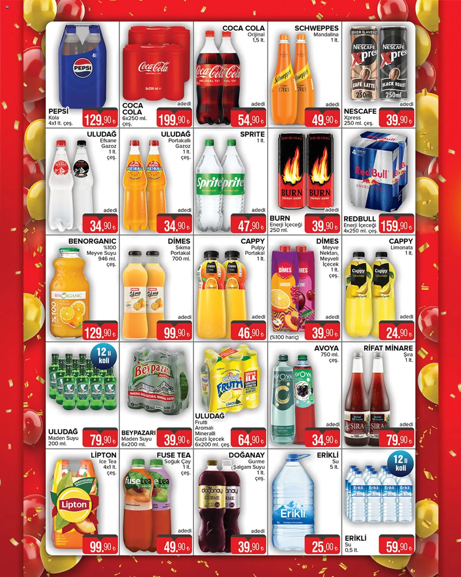 Seyhanlar Market Yeni Şubemiz Panula Balat'ta Açılıyor! - 15.01.2026 tarihinden itibaren geçerlidir | Sayfa: 7 | Ürünler: Meyve suyu, Soğuk çay, Maden suyu, Sprite