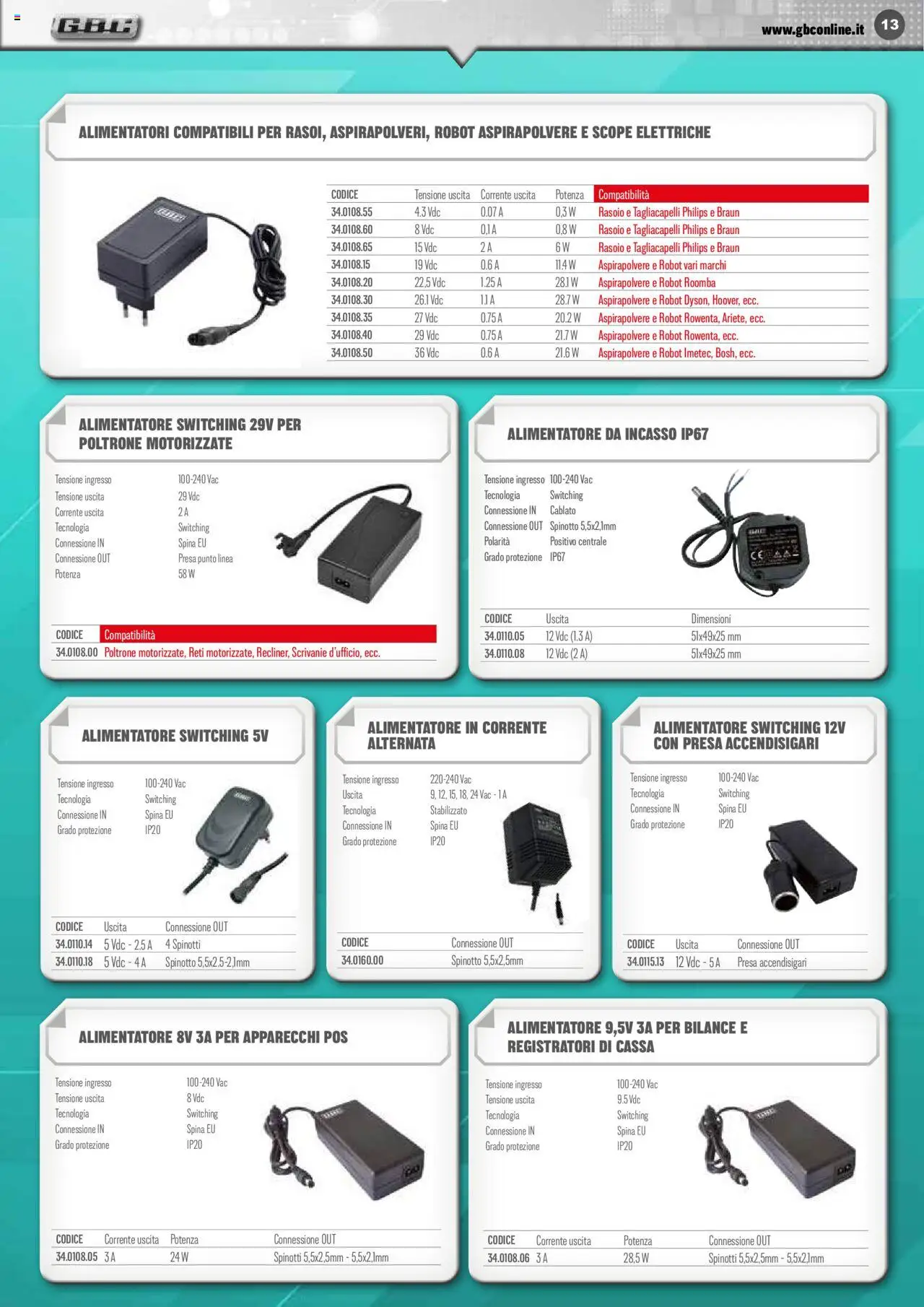 Volantino GBC del 09.06.2025 | Pagina: 13 | Prodotti: Rasoio, Robot aspirapolvere, Aspirapolvere, Robot