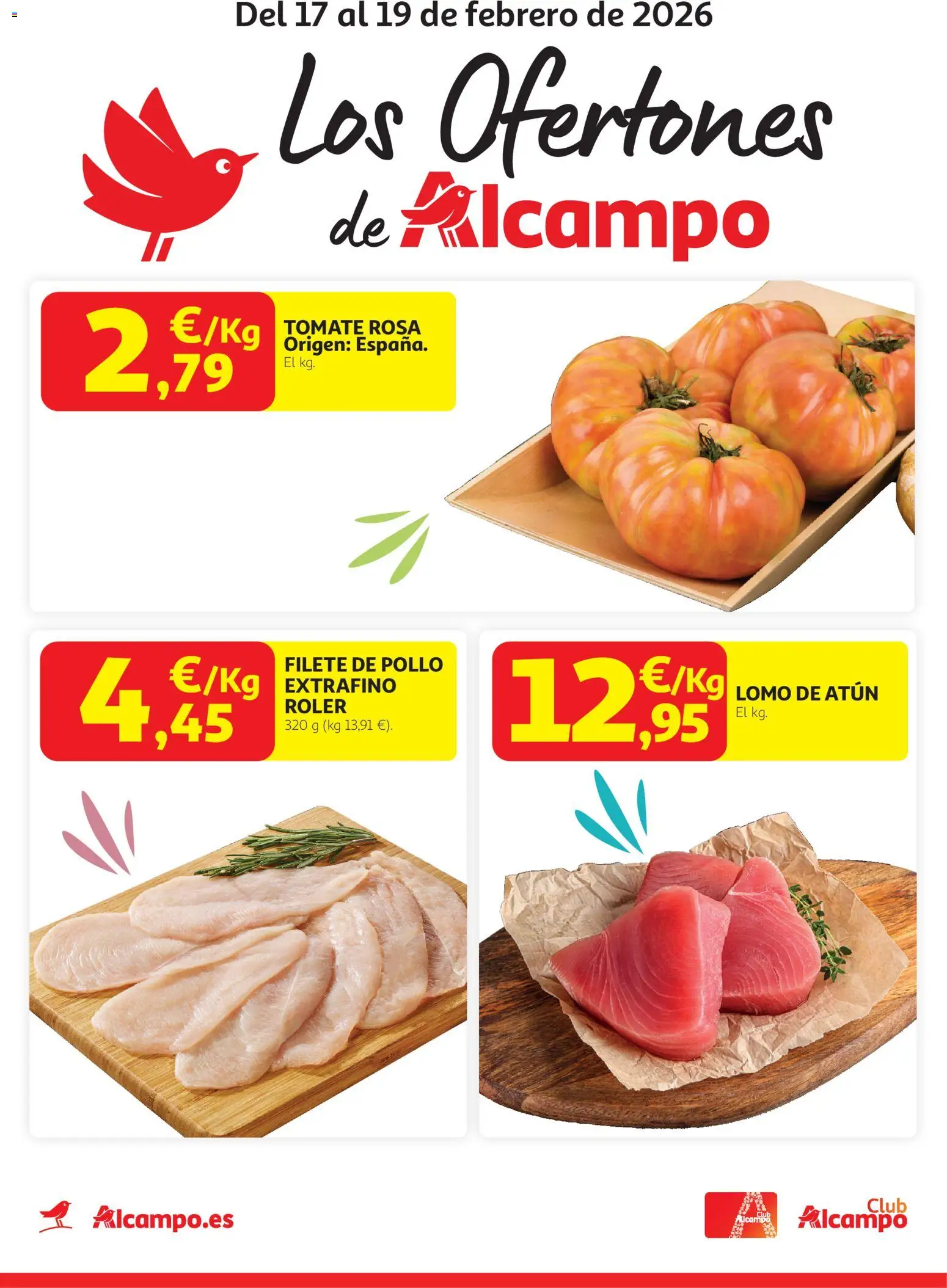 Alcampo - Los Ofertones de Alcampo │ válido desde el 17.02.2026 | Página: 1 | Productos: Filete