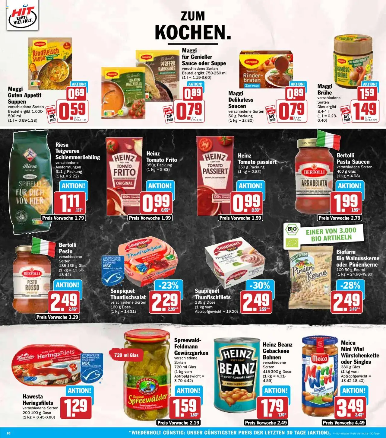 HIT Berlin - gültig ab dem 21.07.2025 | Seite: 10 | Produkte: Maggi, Thunfisch, Tomaten, Pfeffer