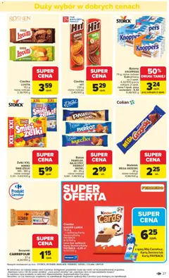 Pogląd oferty "Carrefour Gazetka" - ważna od 03.11.2025 | Strona: 29 | Produkty: Knoppers, Karta, Żelki, Czekolada