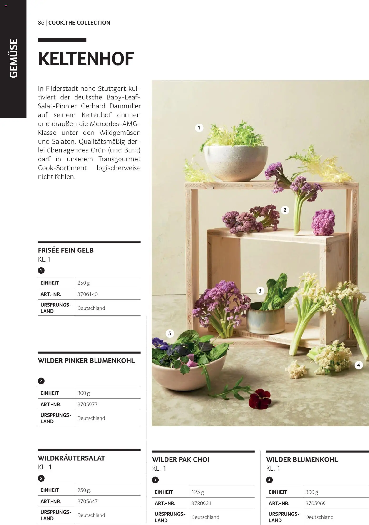 Transgourmet Cook Look-Book gültig ab 08.04.2026 | Seite: 86 | Produkte: Gemüse, Blumenkohl