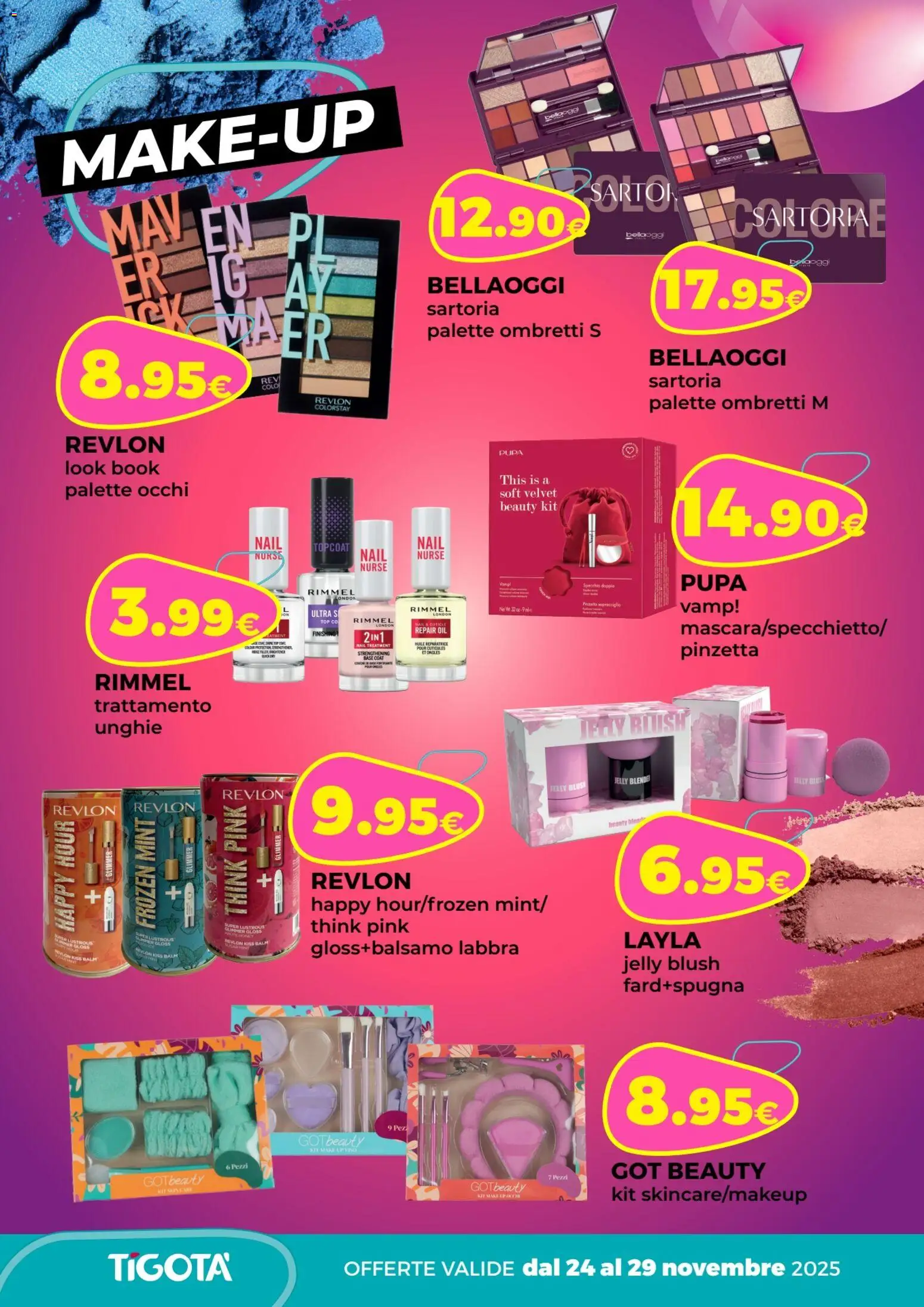 Volantino Tigotà del 24.11.2025 | Pagina: 3 | Prodotti: Mascara, Top, Blush
