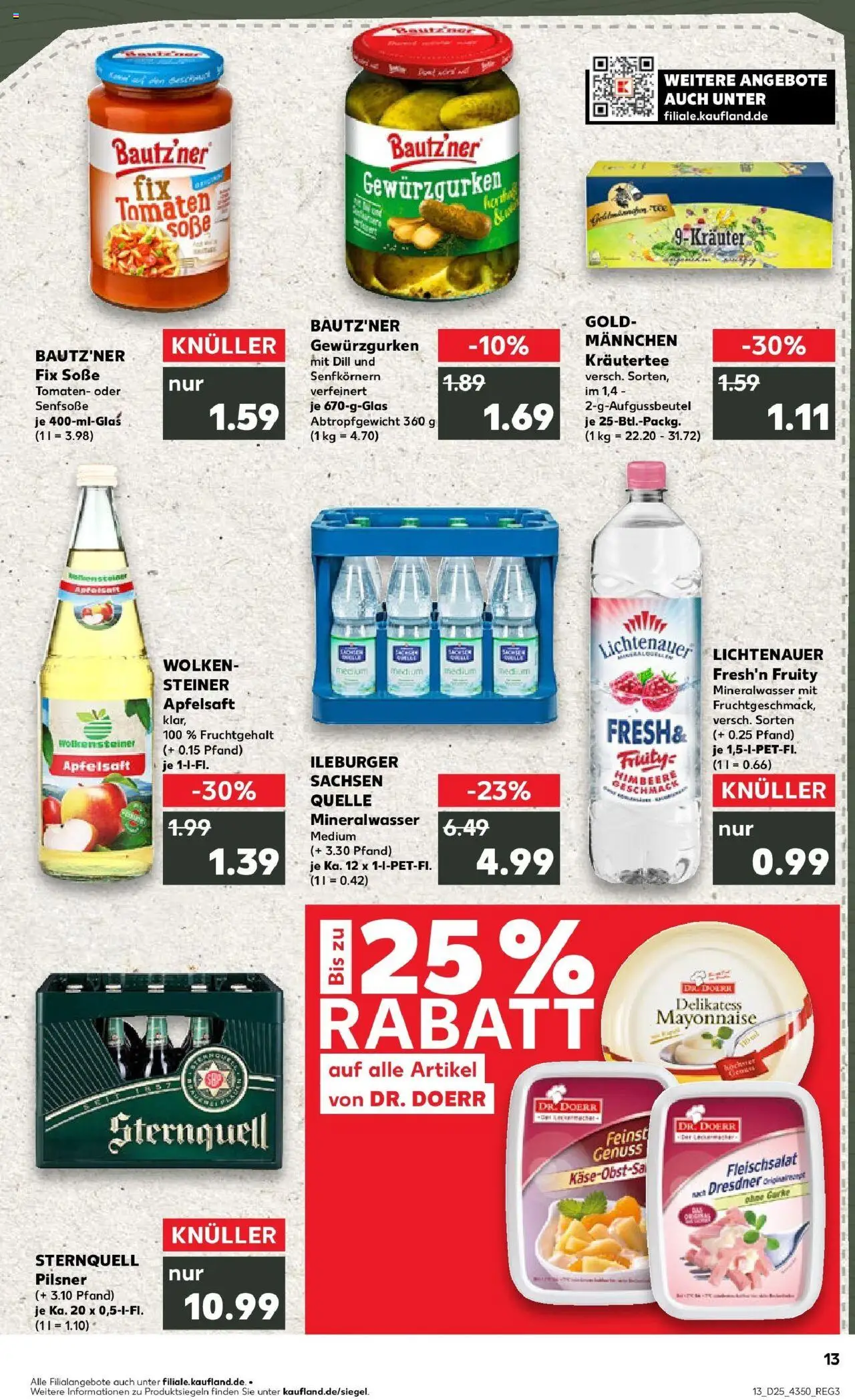 Kaufland prospekt Annaberg-Buchholz	 - gültig ab dem 22.06.2025 | Seite: 26 | Produkte: Tomaten, Mineralwasser, Apple, Mayonnaise