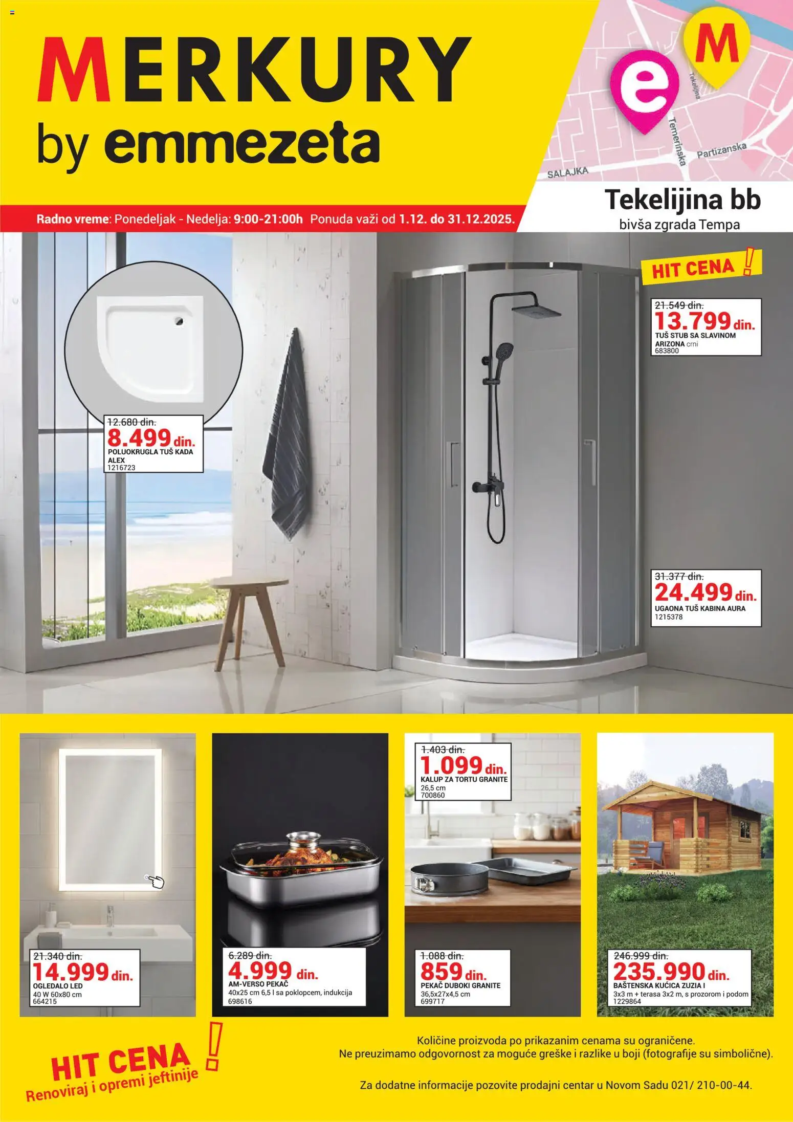 Emmezeta katalog - važi od 01.12.2025 | Strana: 1 | Proizvode: Tuš, Ogledalo, Pekač