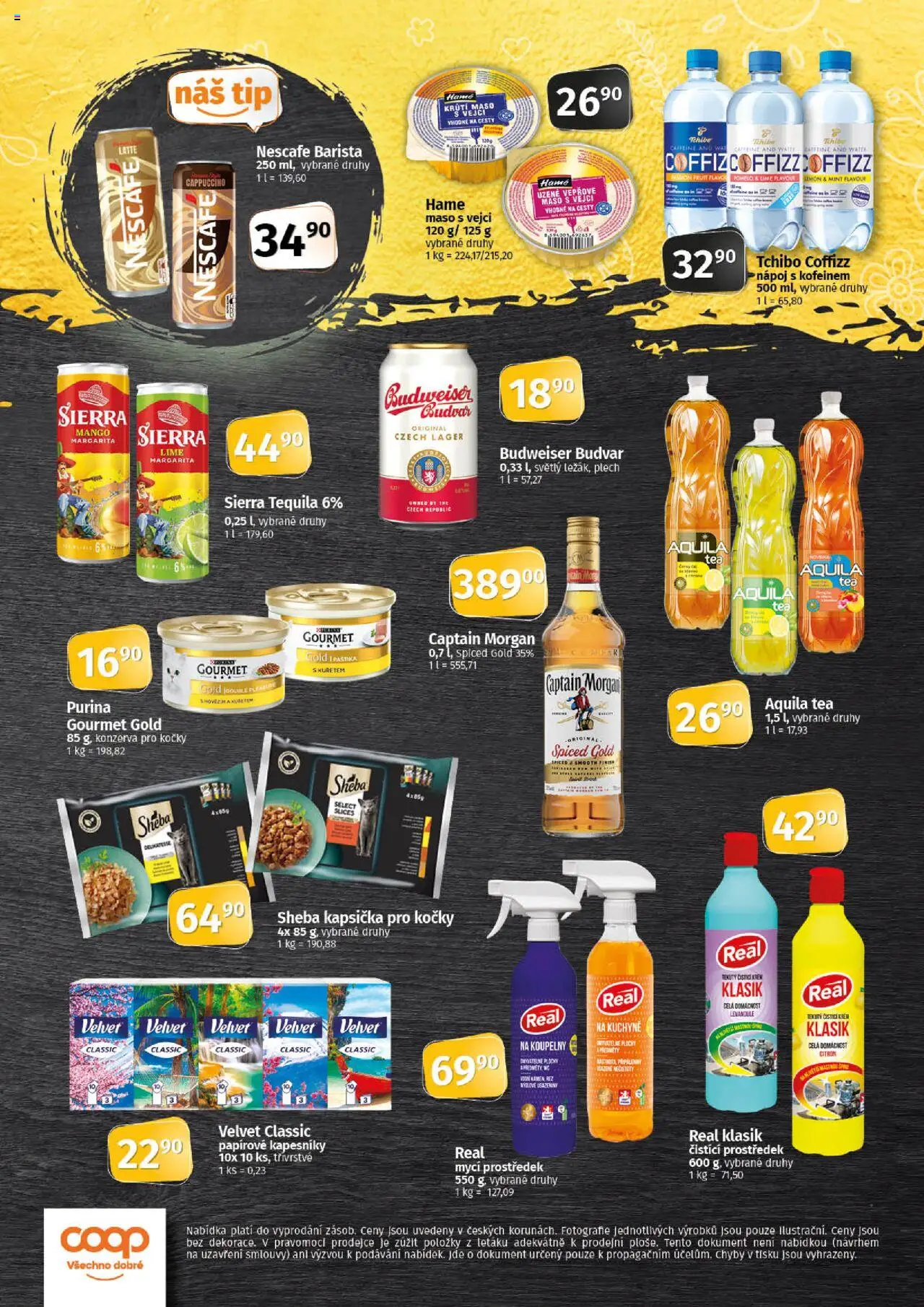 Coop leták - Tip Extra od 06.08.2025 | Strana: 4 | Produkty: Sheba, Aquila, Kuchyně, Krůtí maso