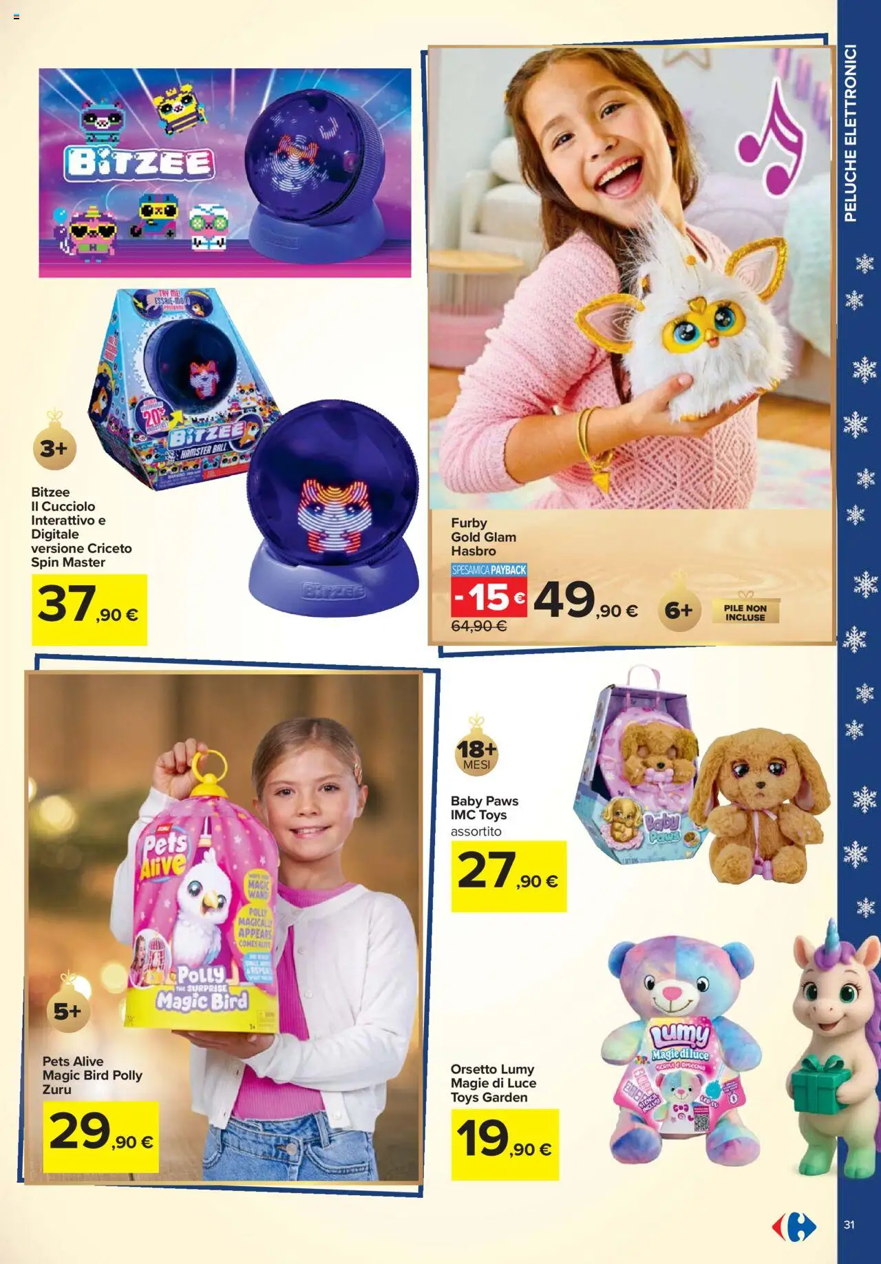 Volantino Carrefour del 24.10.2025 | Pagina: 31 | Prodotti: Pile, Peluche, The