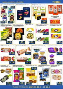Kubas leidinys galioja nuo 28.10.2025 | Puslapis: 5 | Prekių: Vištienos, Bandelė, Duona, Greitai paruošiami makaronai